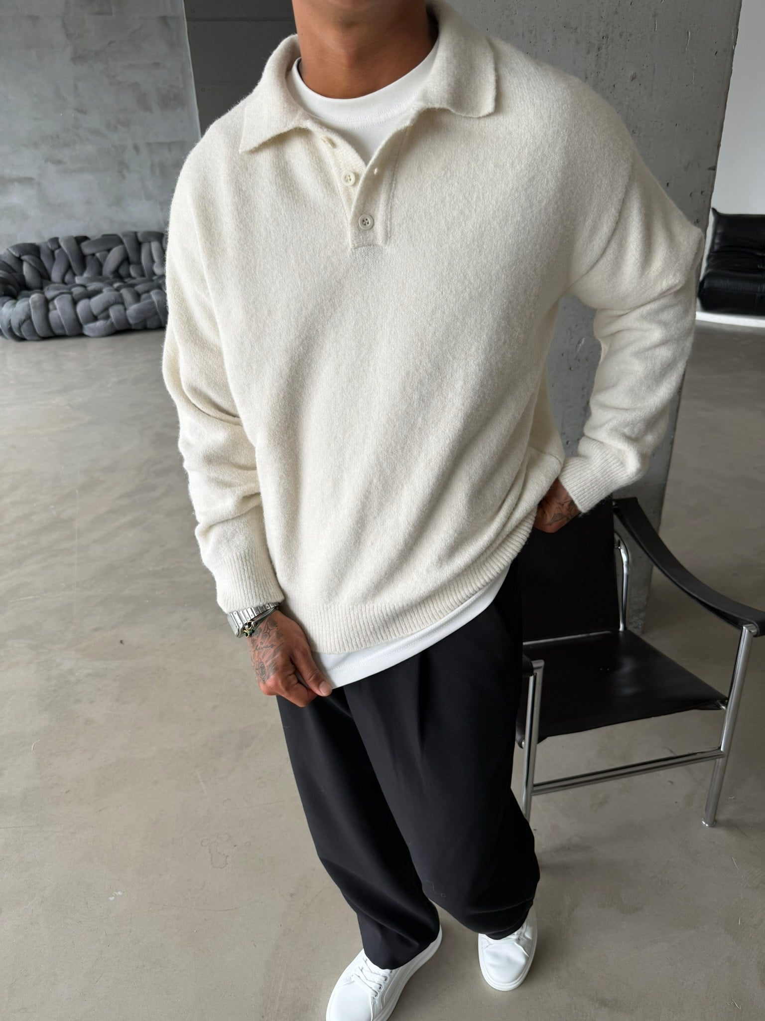 Cozy Soft Basic Premium Polo Yaka Triko