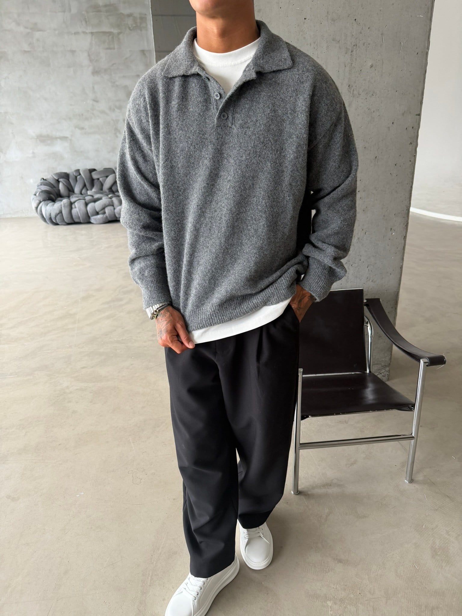 Cozy Soft Basic Premium Polo Yaka Triko