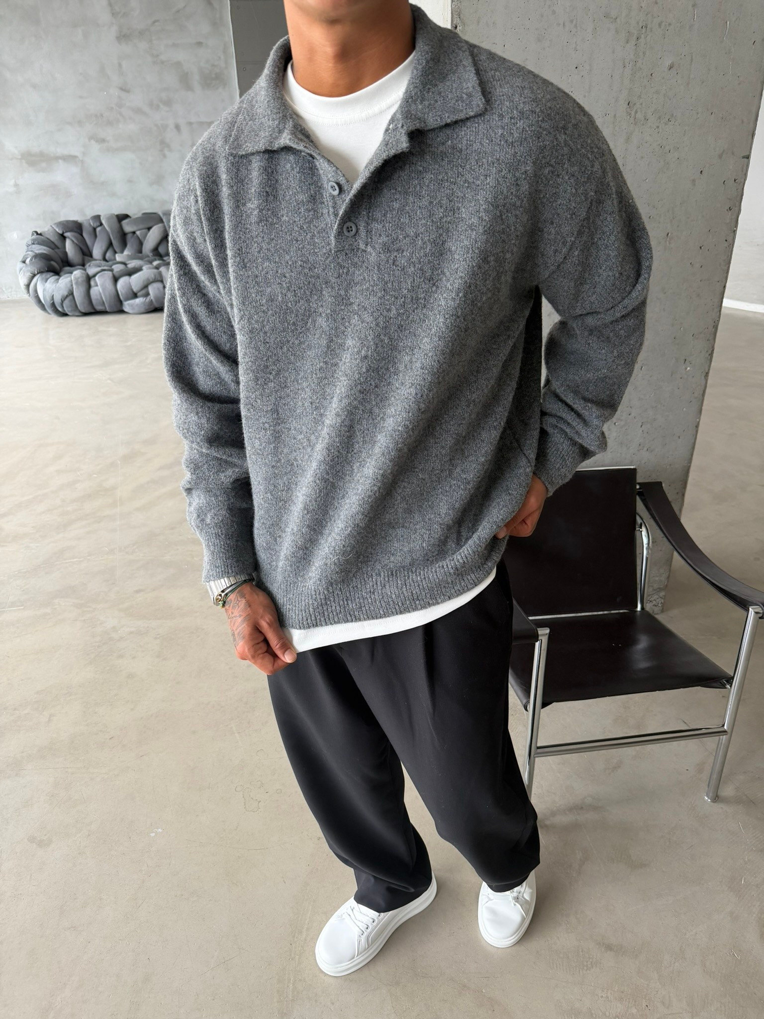 Cozy Soft Basic Premium Polo Yaka Triko
