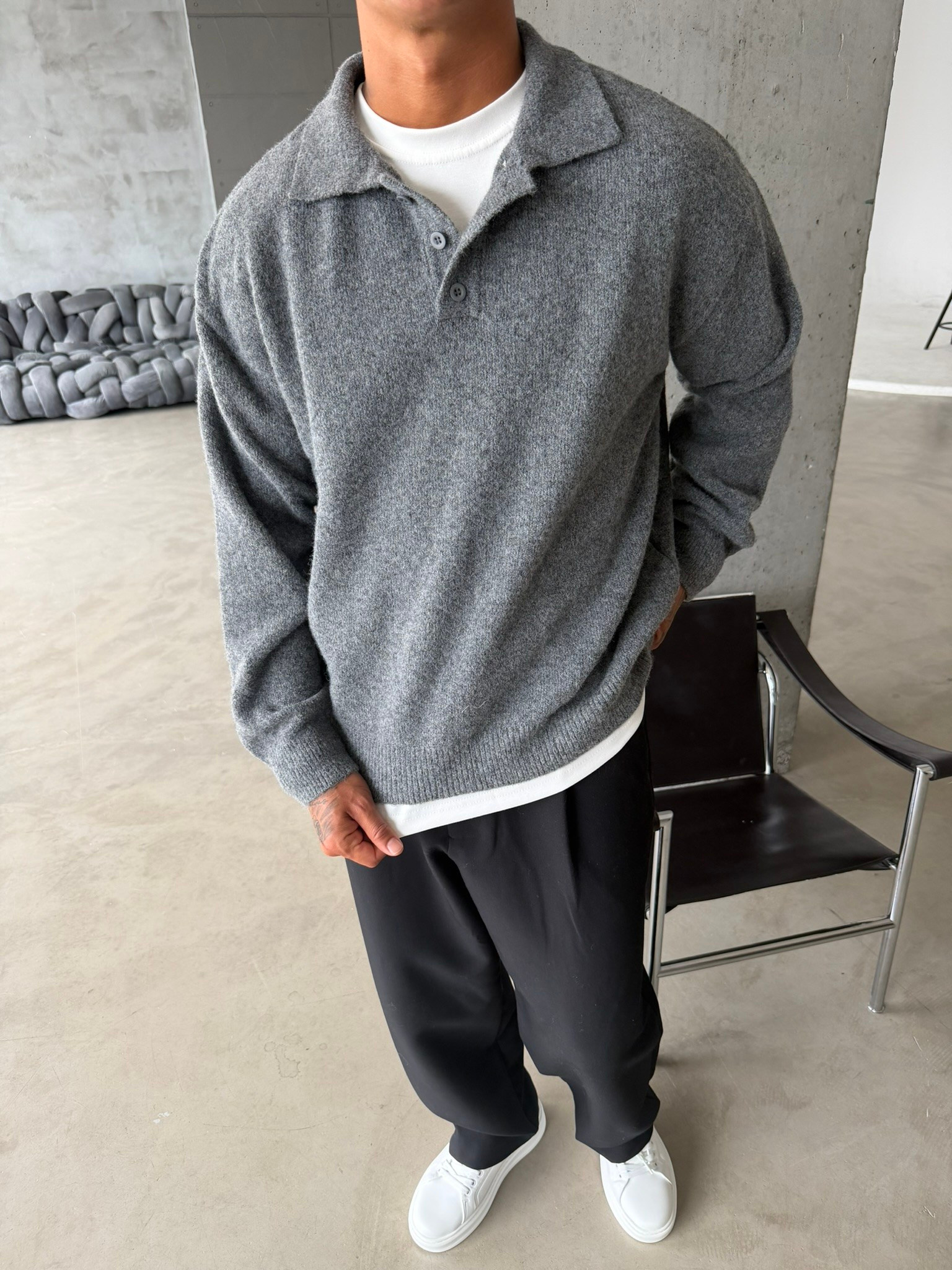 Cozy Soft Basic Premium Polo Yaka Triko