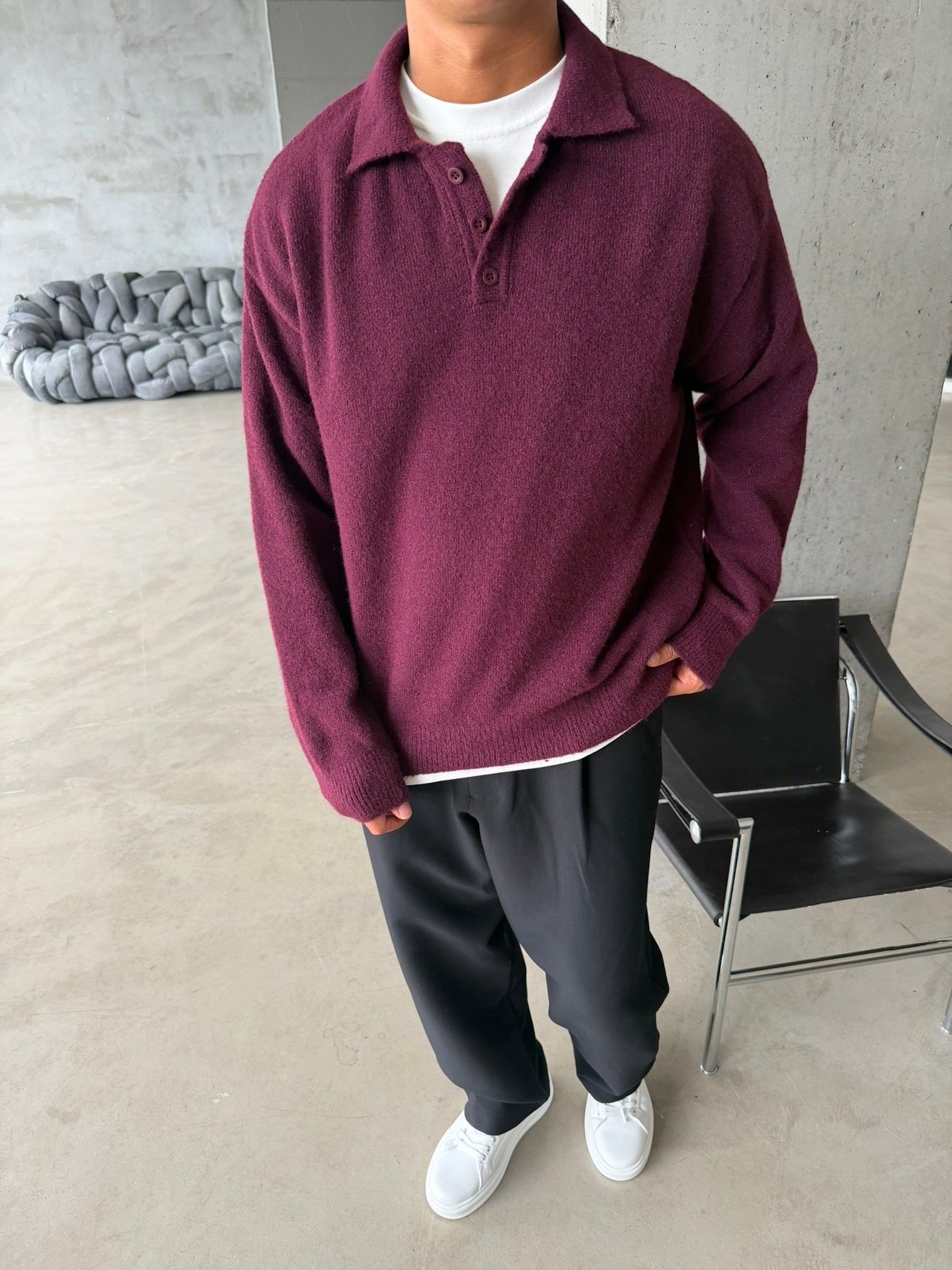 Cozy Soft Basic Premium Polo Yaka Triko