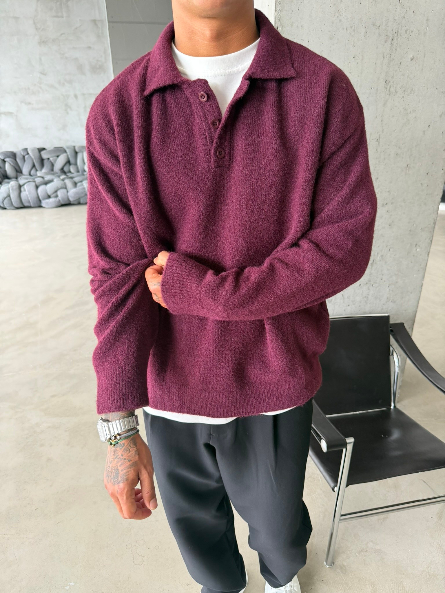 Cozy Soft Basic Premium Polo Yaka Triko