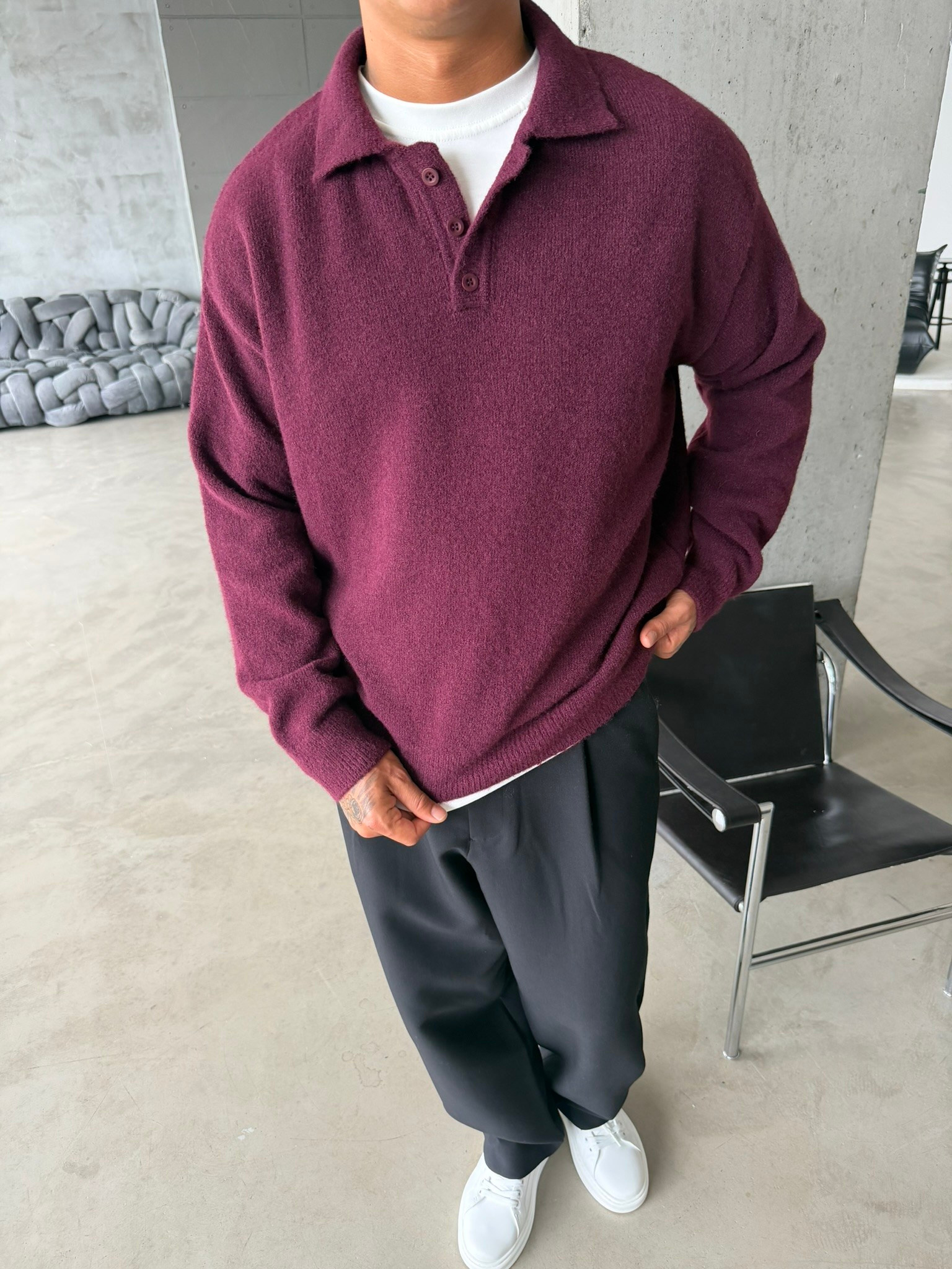 Cozy Soft Basic Premium Polo Yaka Triko