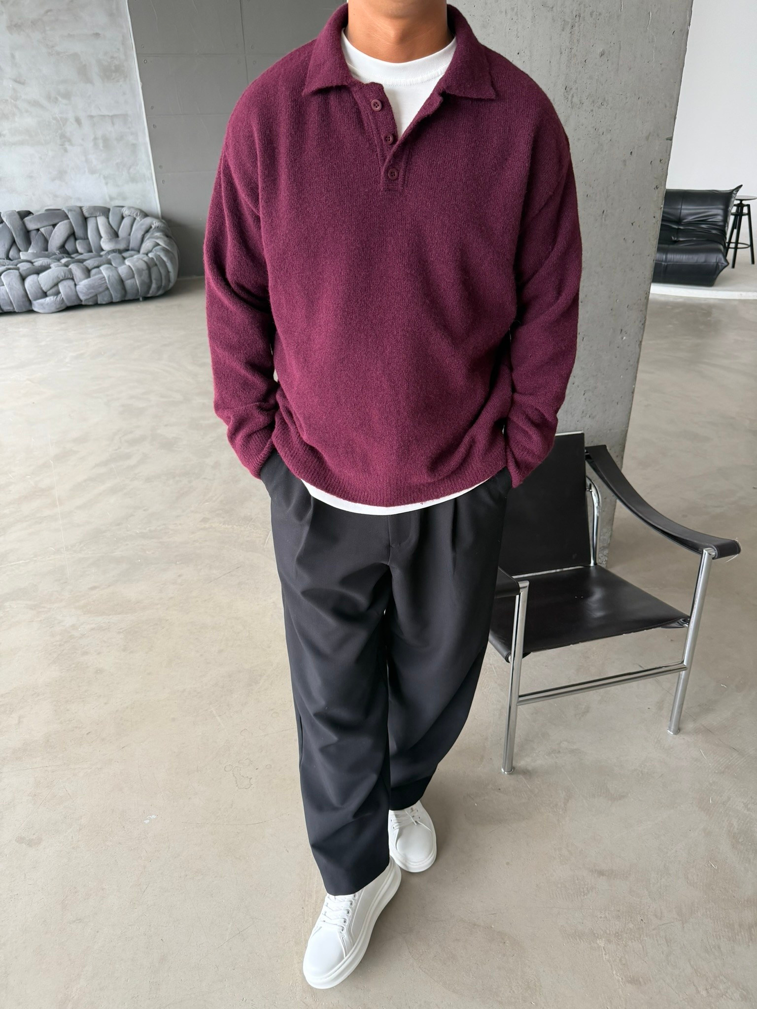 Cozy Soft Basic Premium Polo Yaka Triko