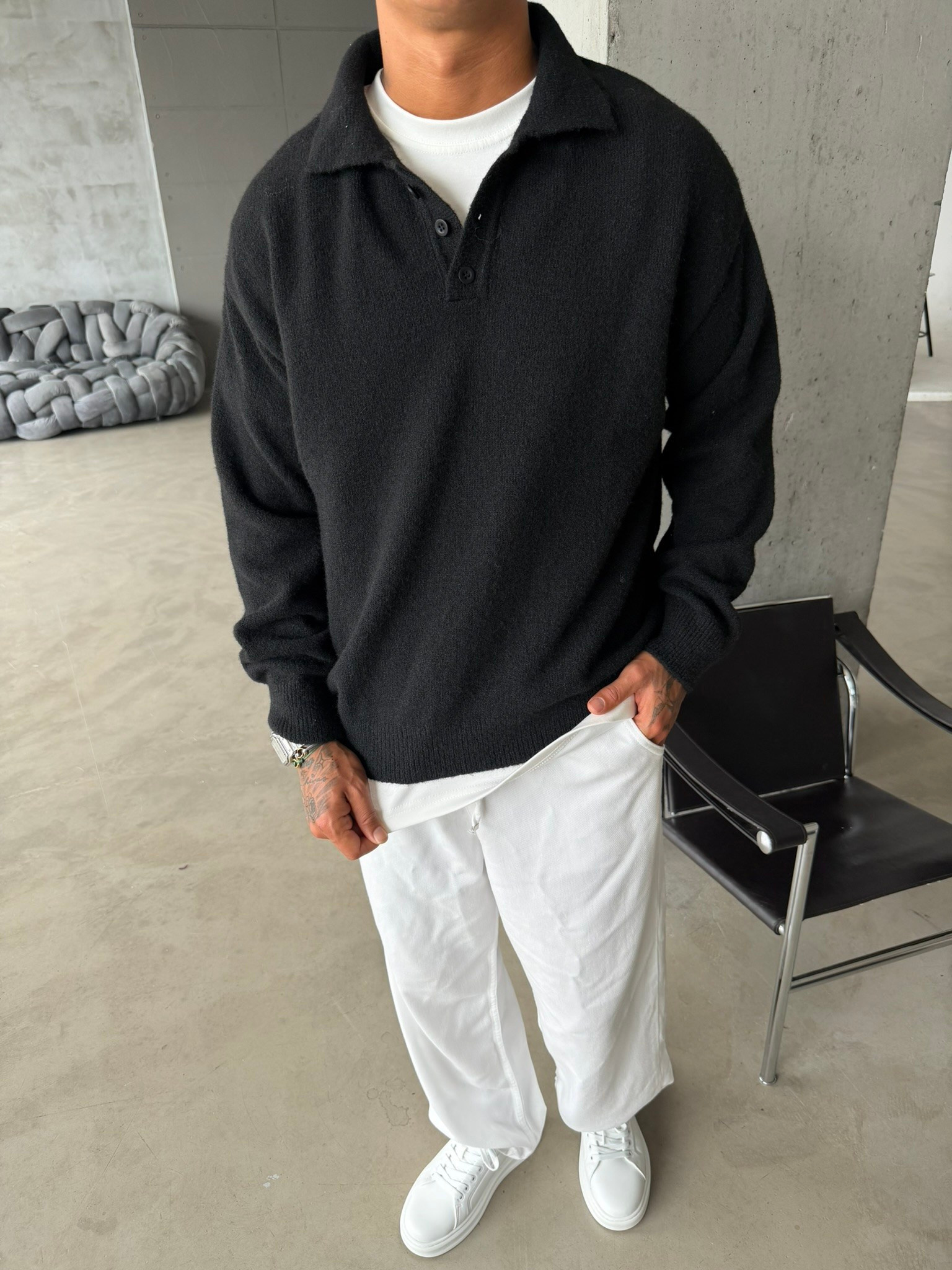 Cozy Soft Basic Premium Polo Yaka Triko
