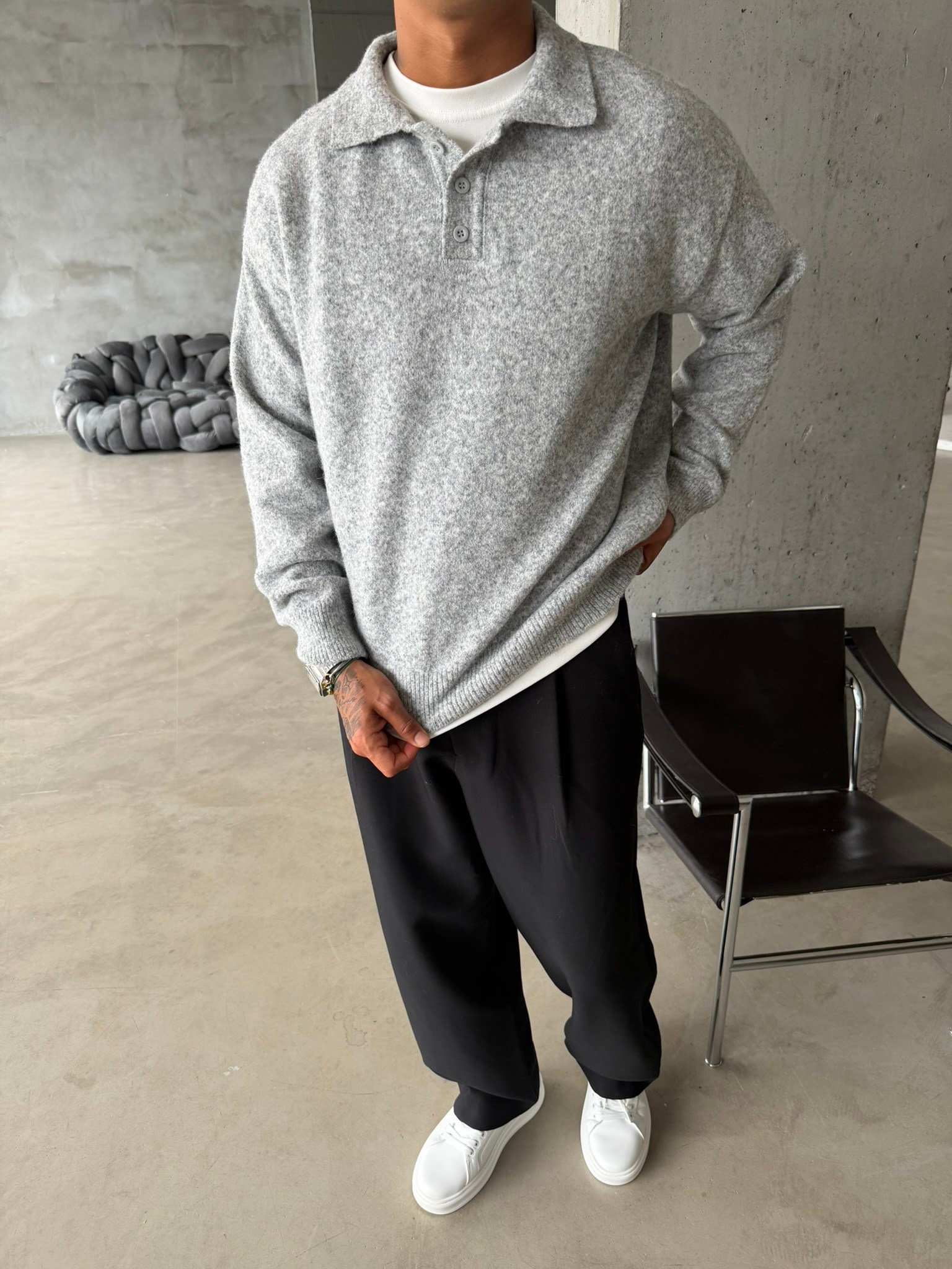 Cozy Soft Basic Premium Polo Yaka Triko