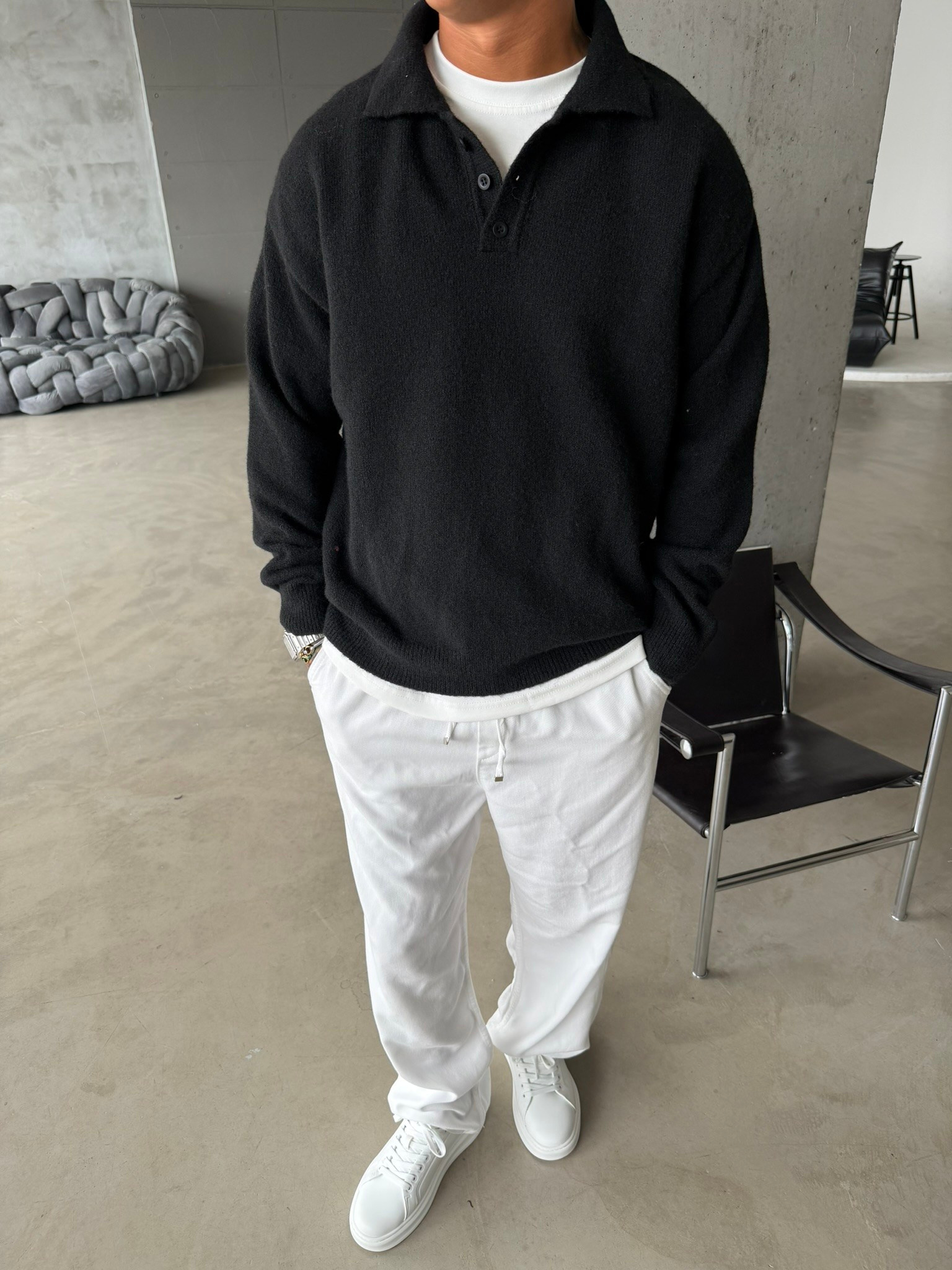 Cozy Soft Basic Premium Polo Yaka Triko
