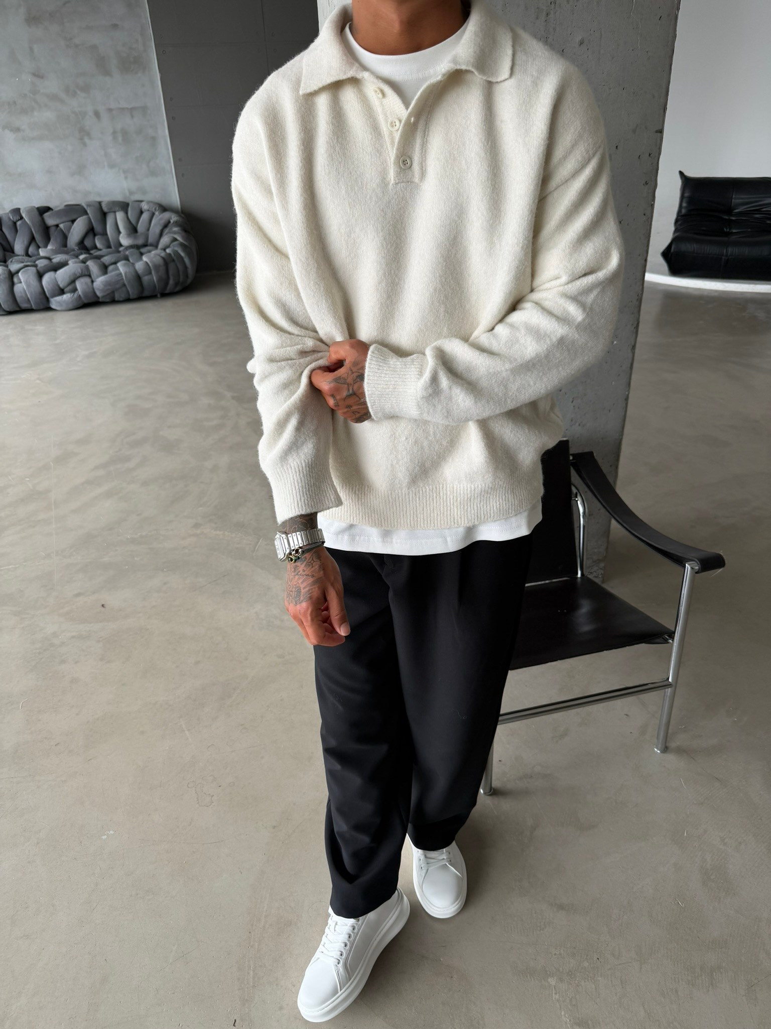 Cozy Soft Basic Premium Polo Yaka Triko