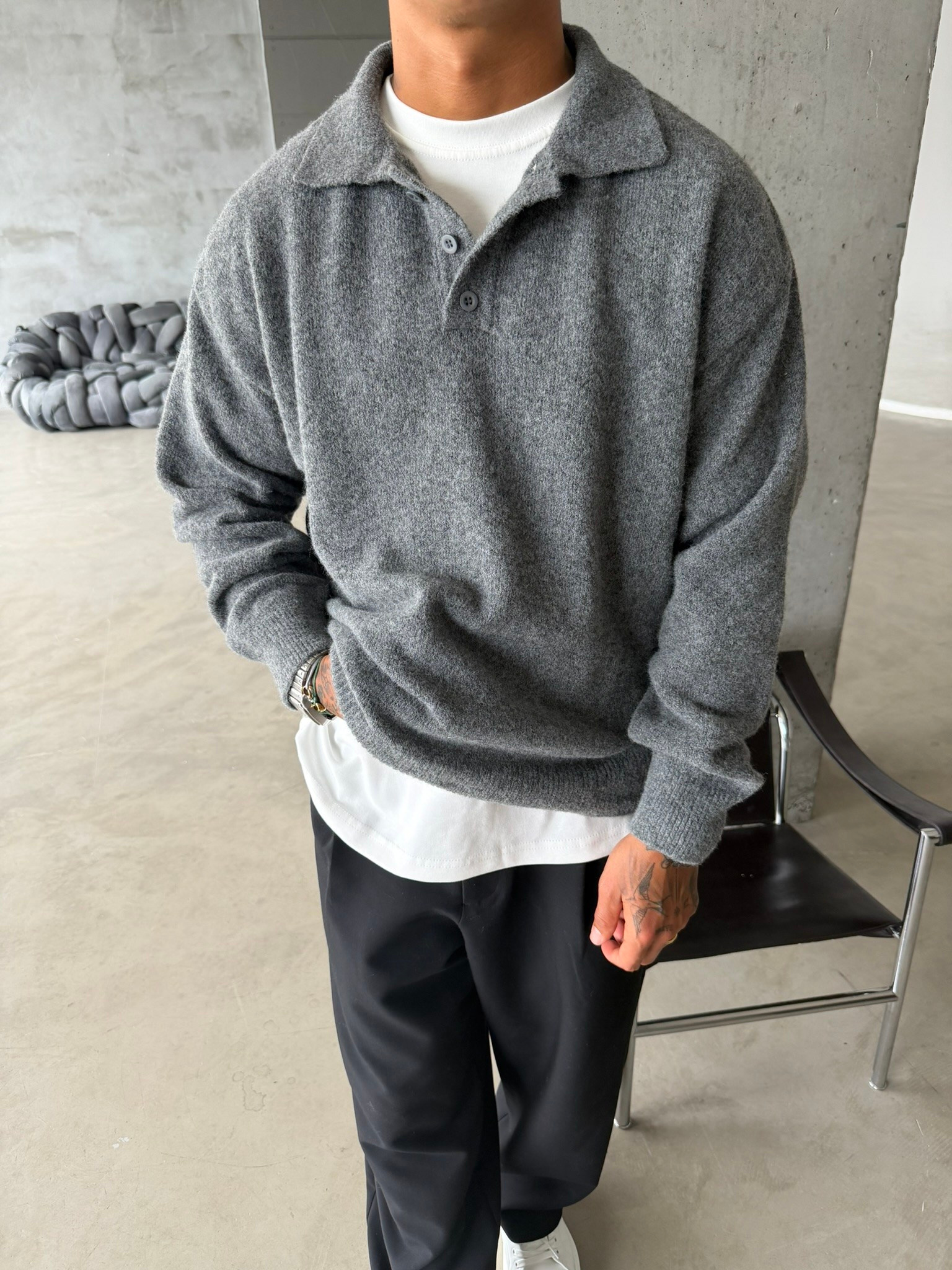 Cozy Soft Basic Premium Polo Yaka Triko