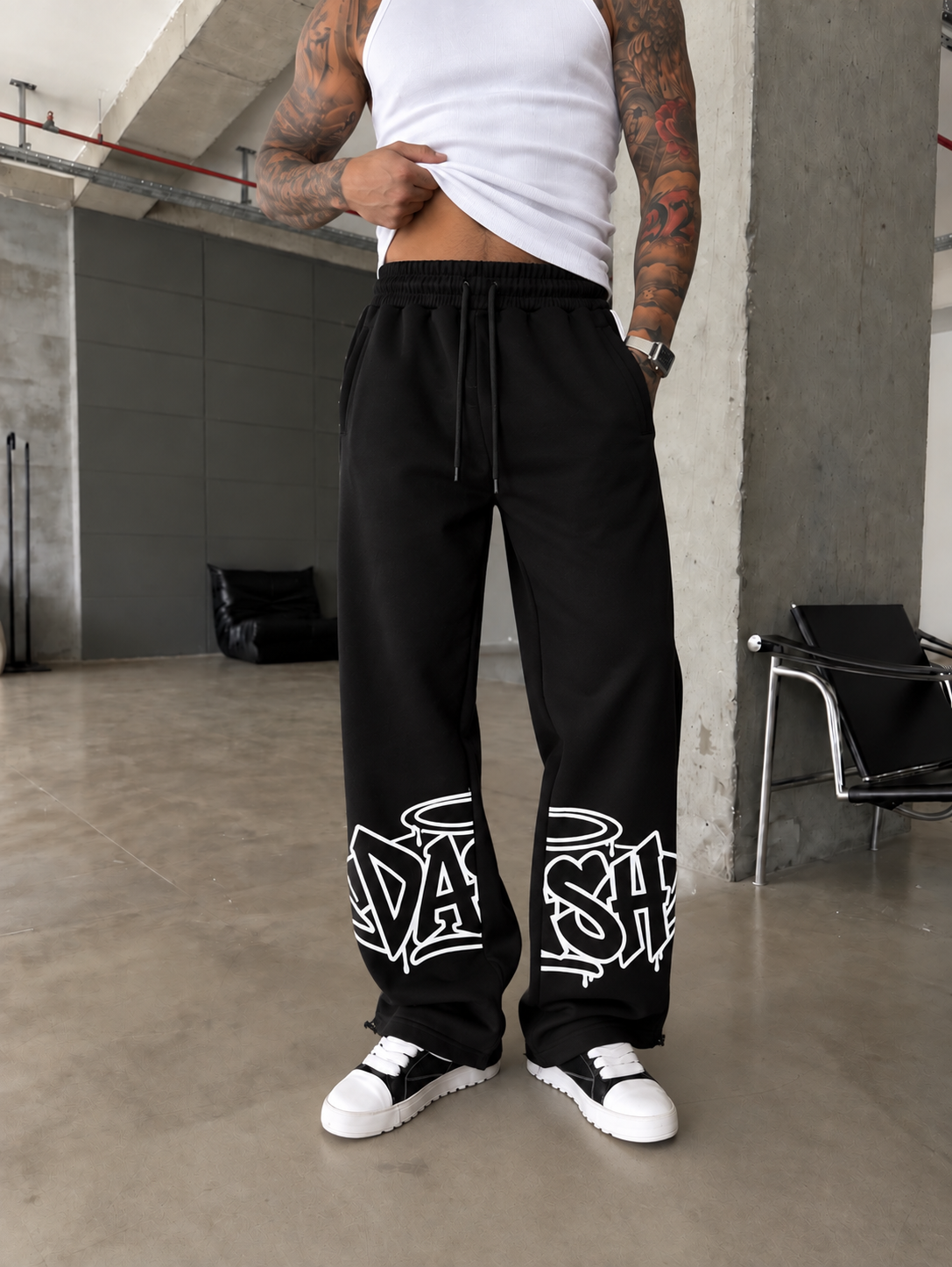 DASH Graffiti Baskılı Kışlık Baggy Eşofman