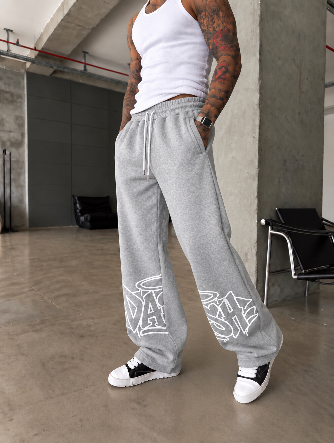 DASH Graffiti Baskılı Kışlık Baggy Eşofman