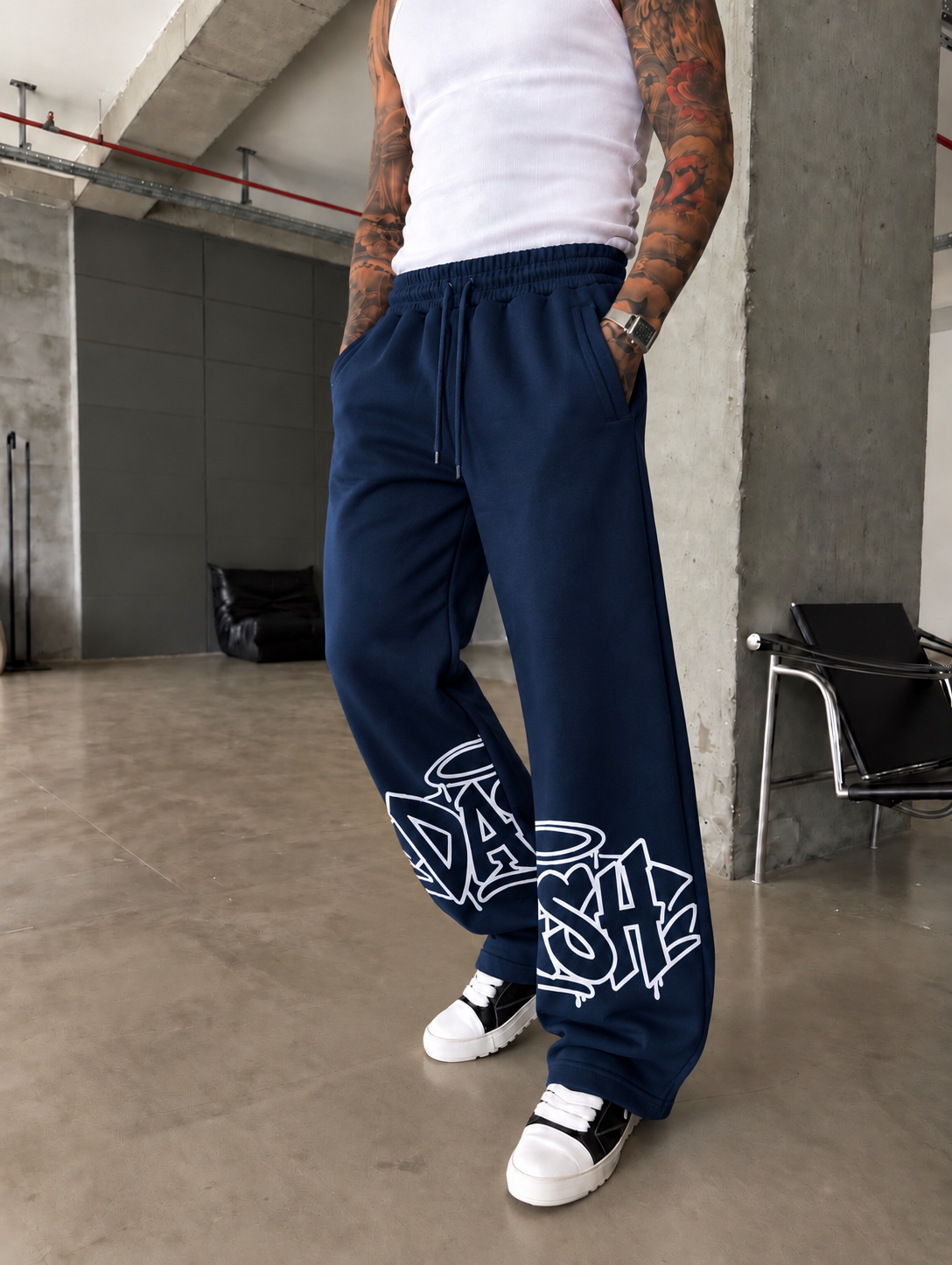 DASH Graffiti Baskılı Kışlık Baggy Eşofman