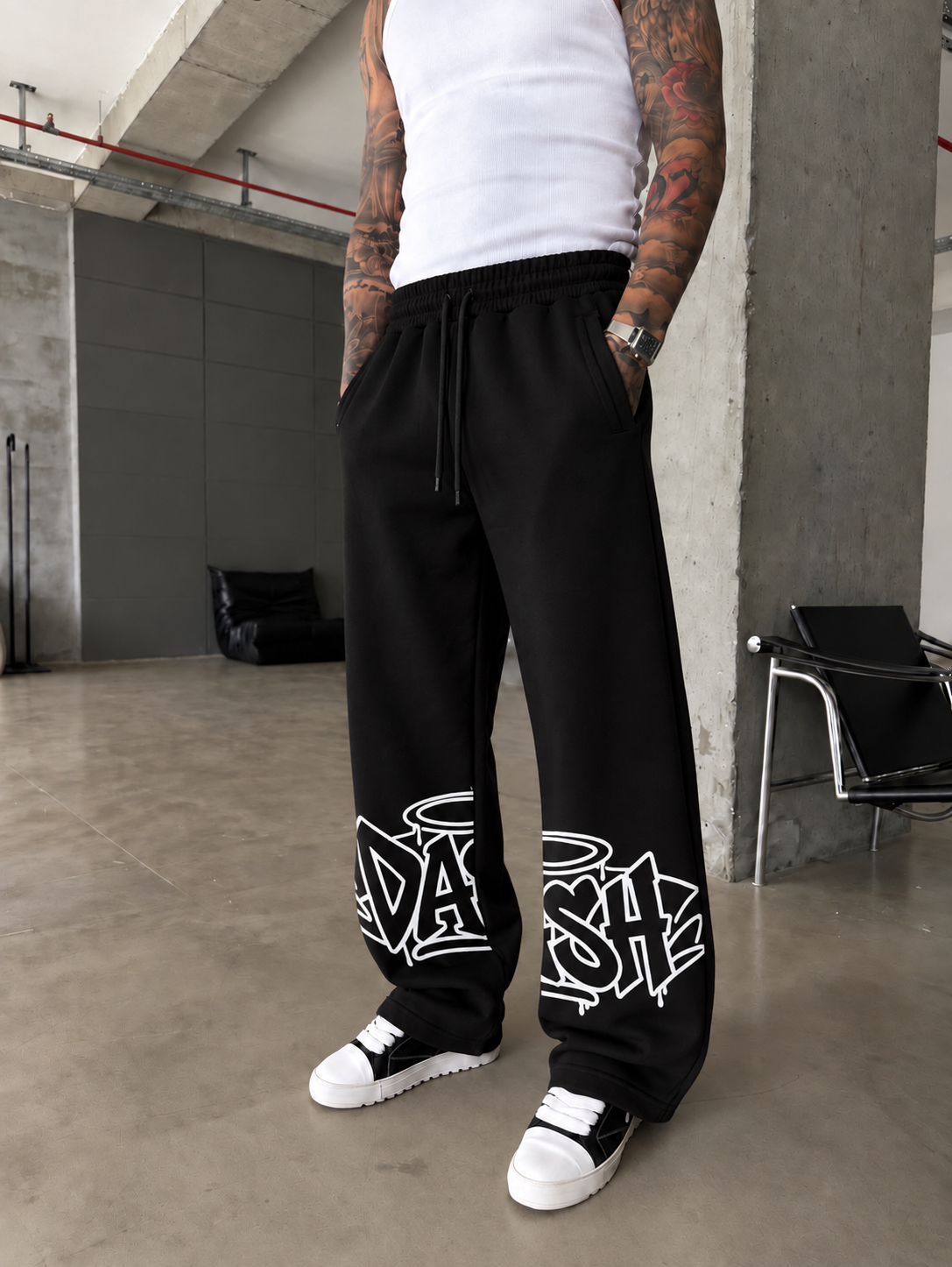 DASH Graffiti Baskılı Kışlık Baggy Eşofman