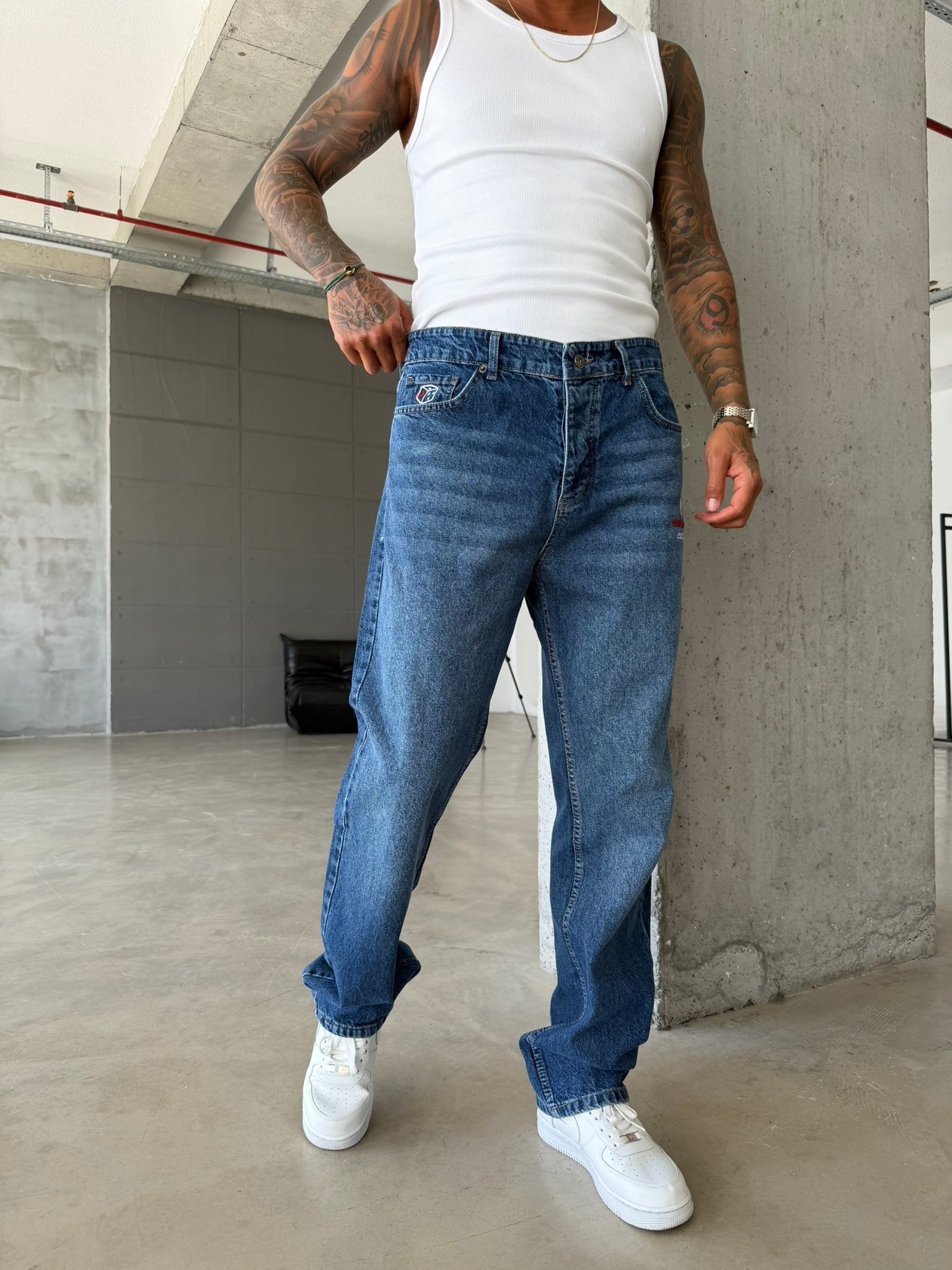 Denim Clup Premium İşleme Pantolon 