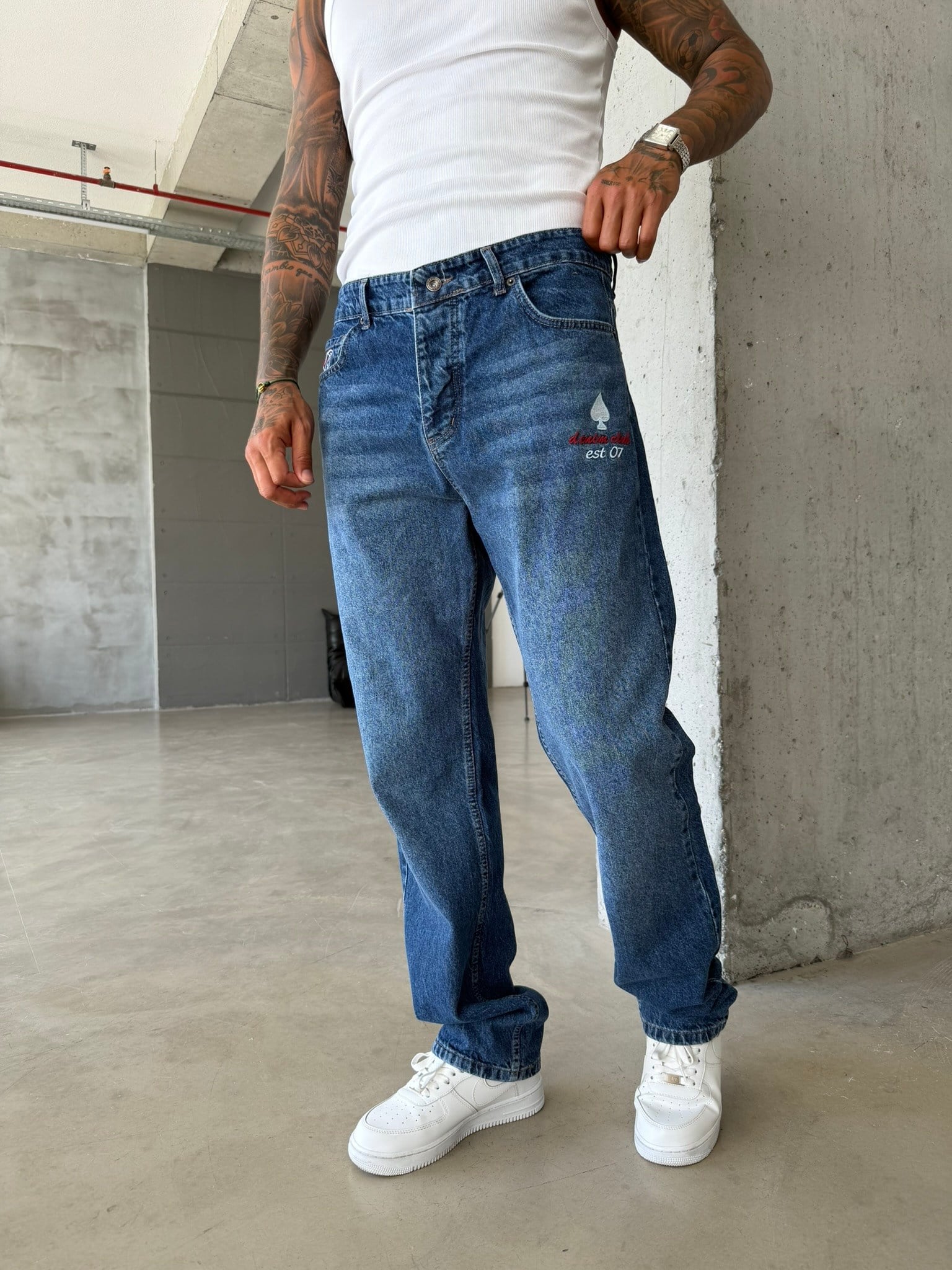 Denim Clup Premium İşleme Pantolon 