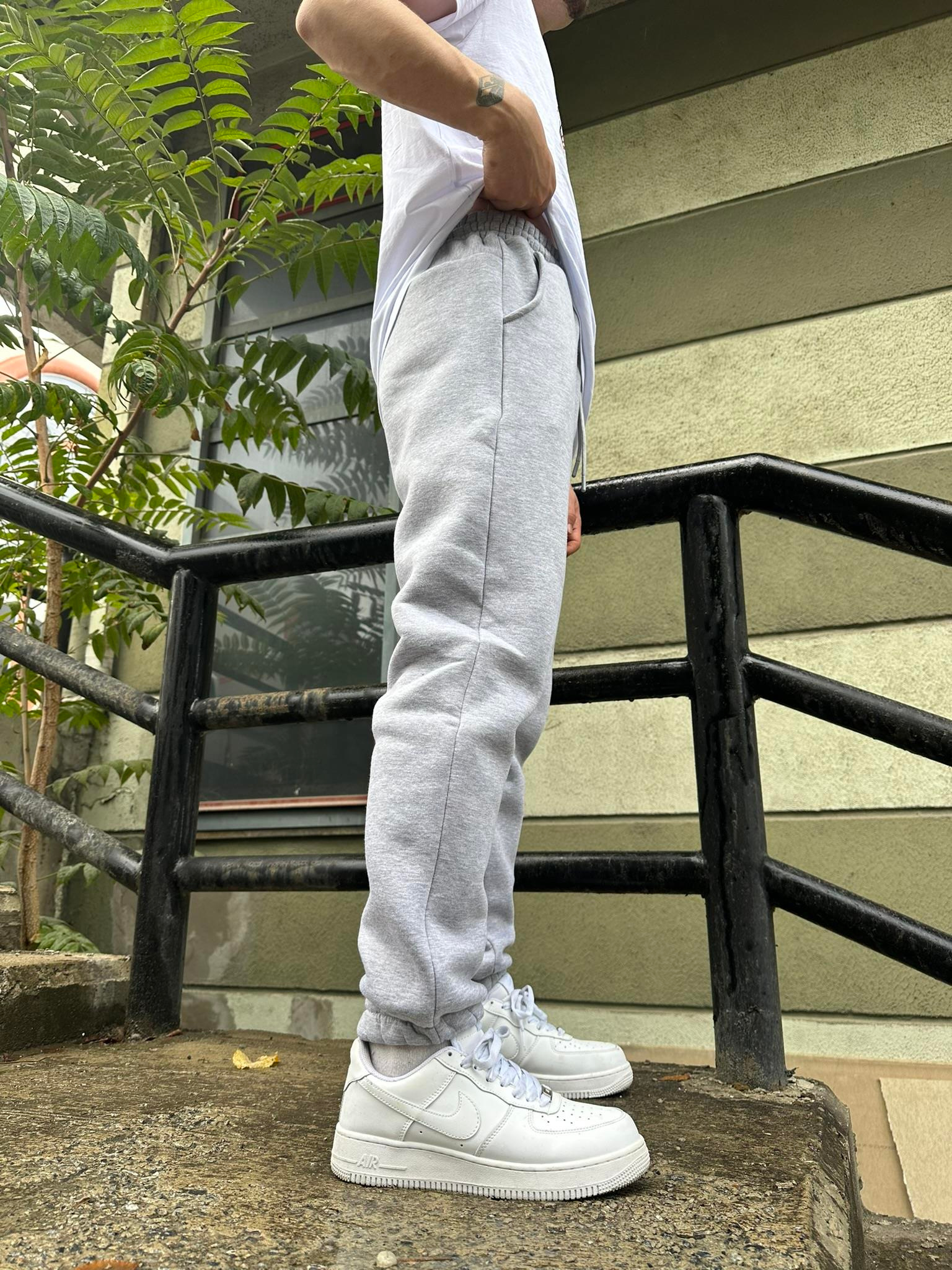 Enjeksiyon Baskı Jogger - Gri