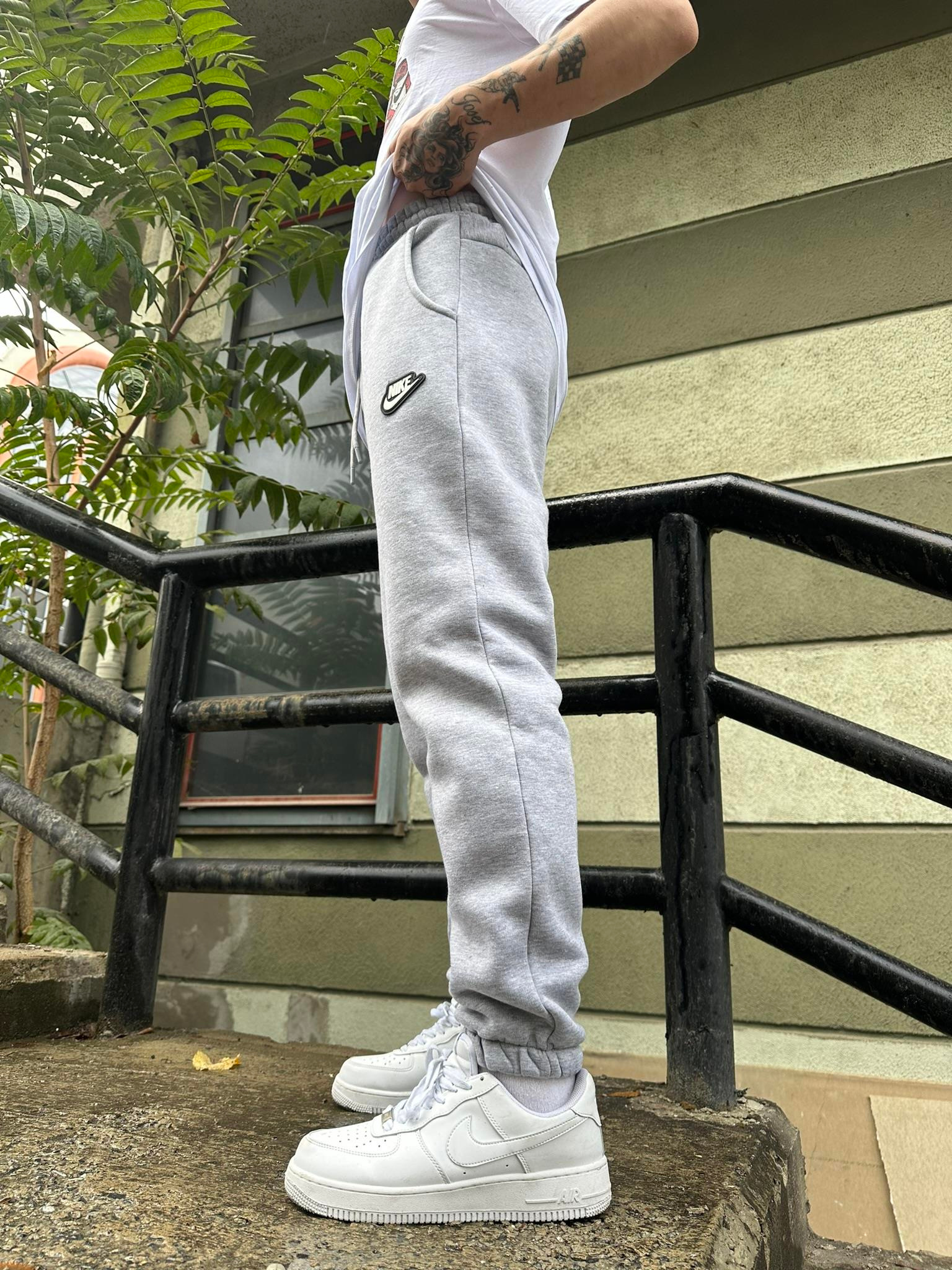 Enjeksiyon Baskı Jogger - Gri