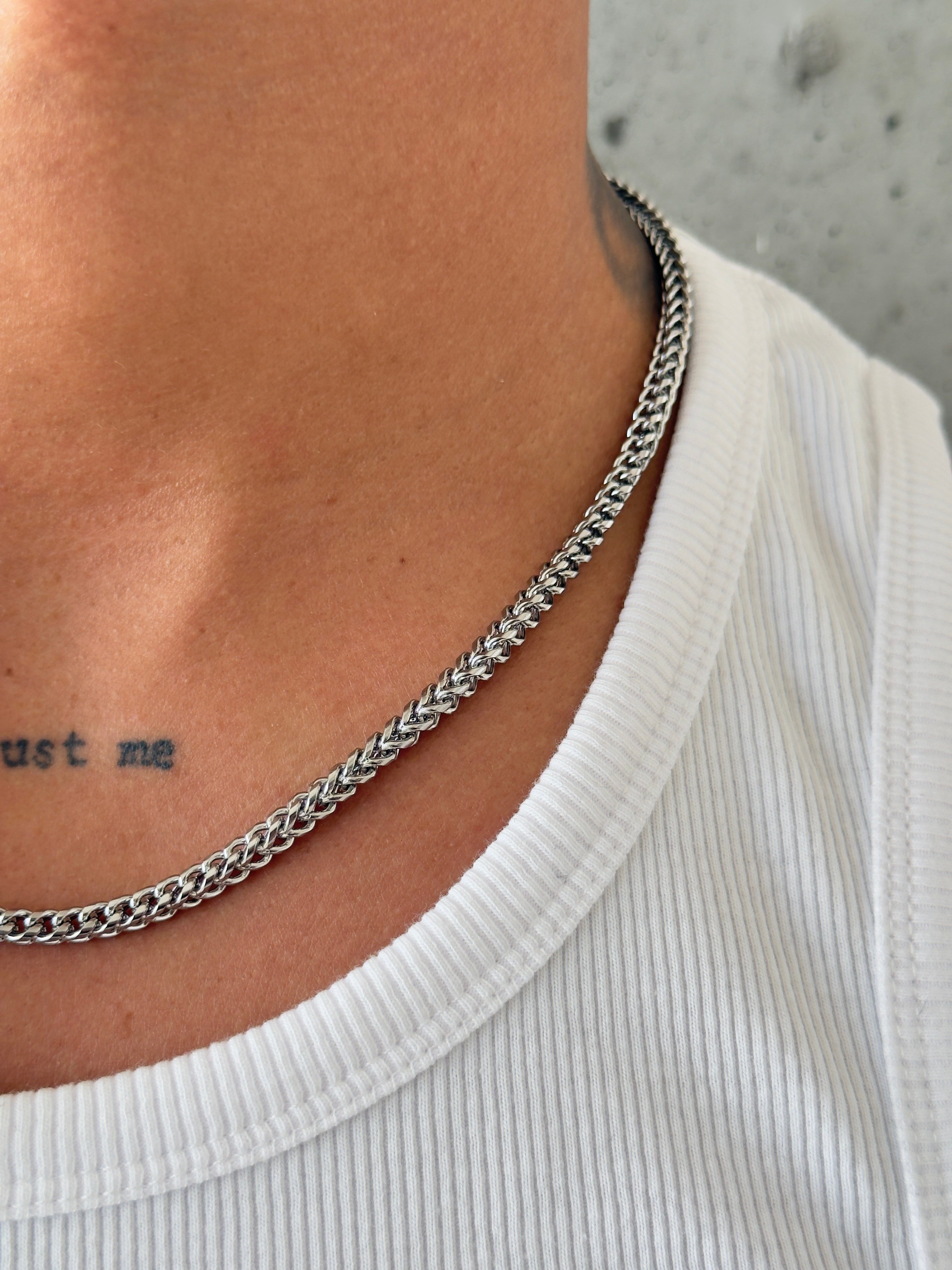 Erkek Basic  Kolye - Gümüş