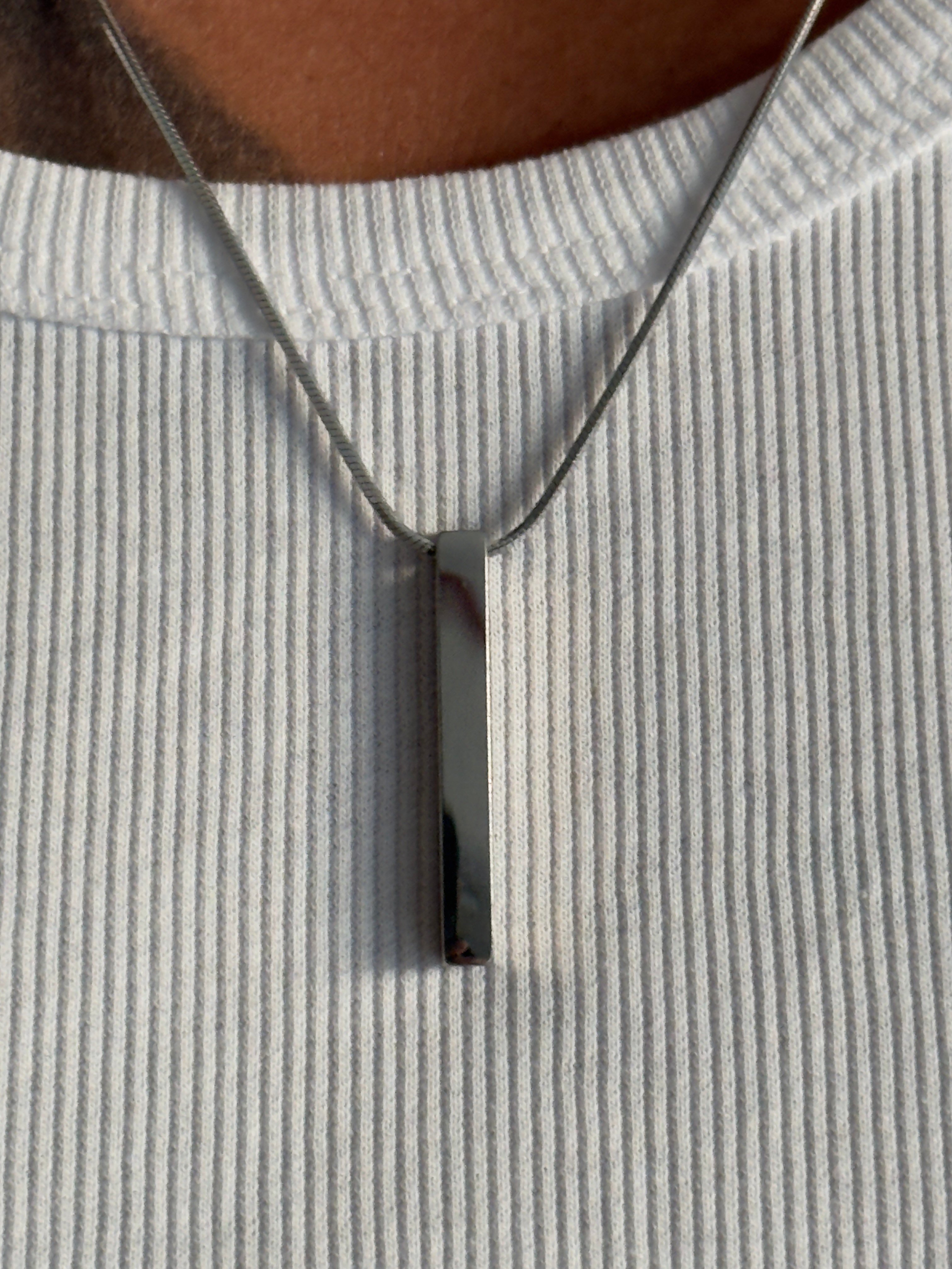 Erkek Basic Kolye - Gümüş