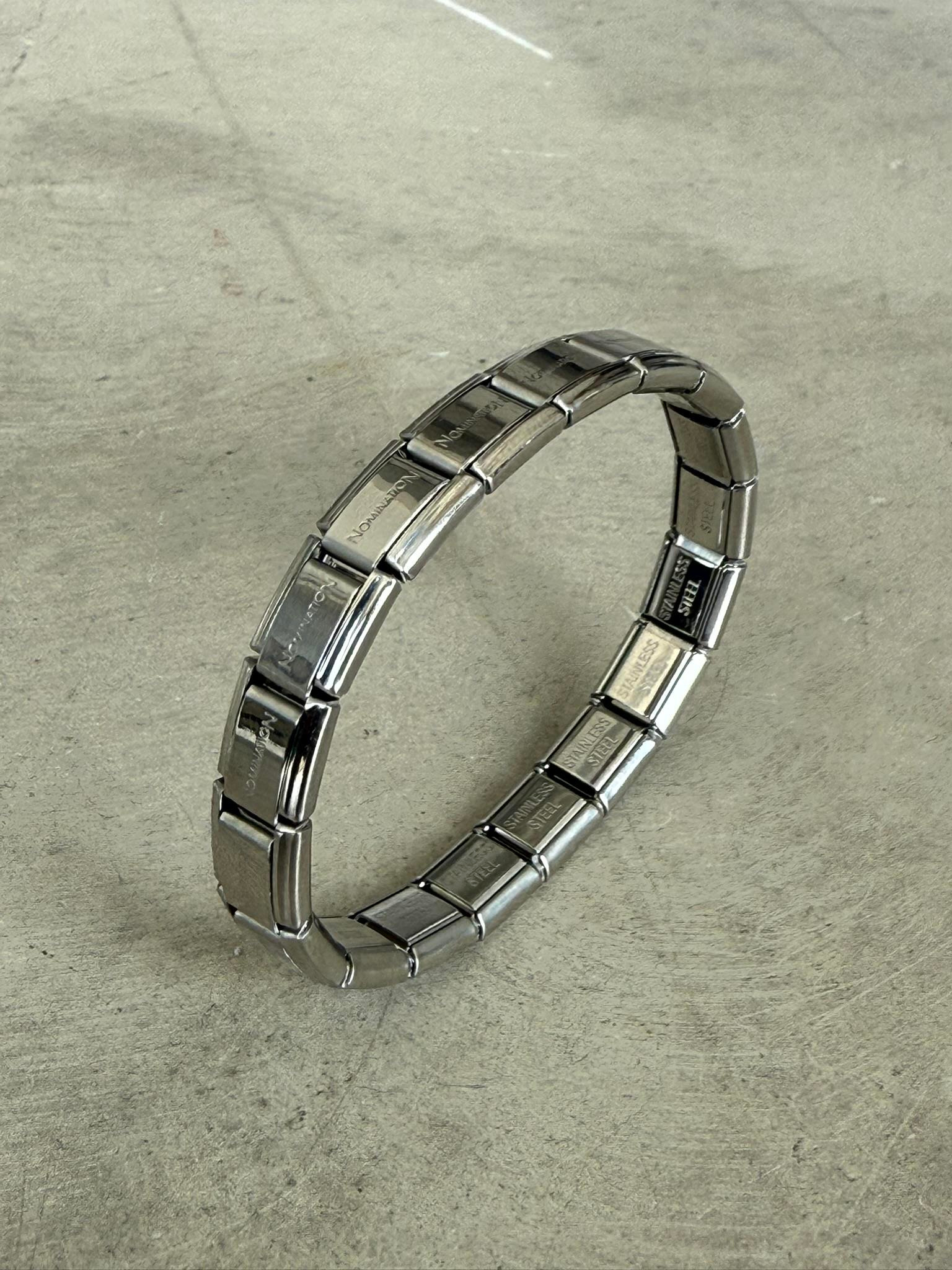 Erkek Esnek Metal Bileklik - Gümüş