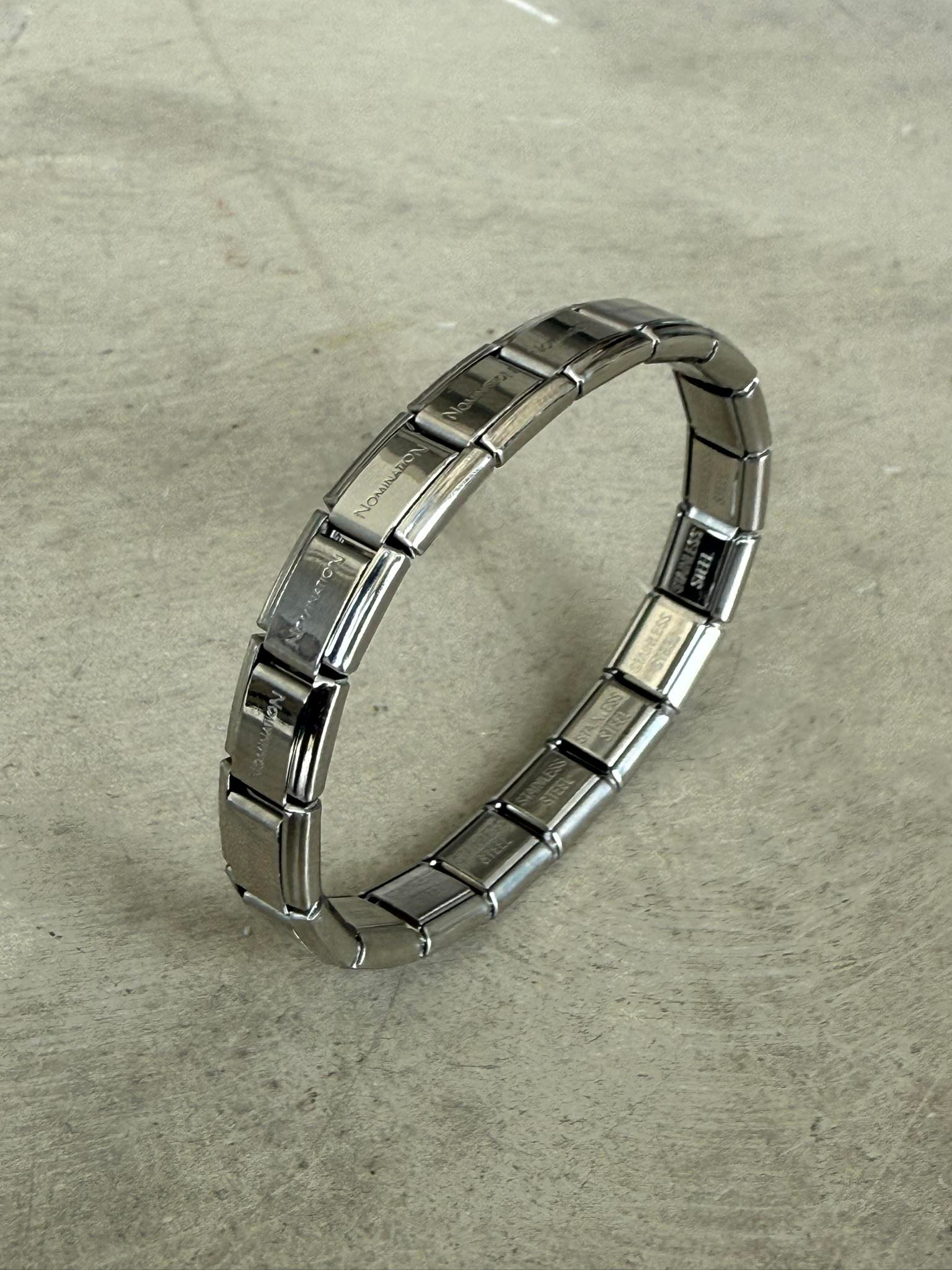 Erkek Esnek Metal Bileklik - Gümüş