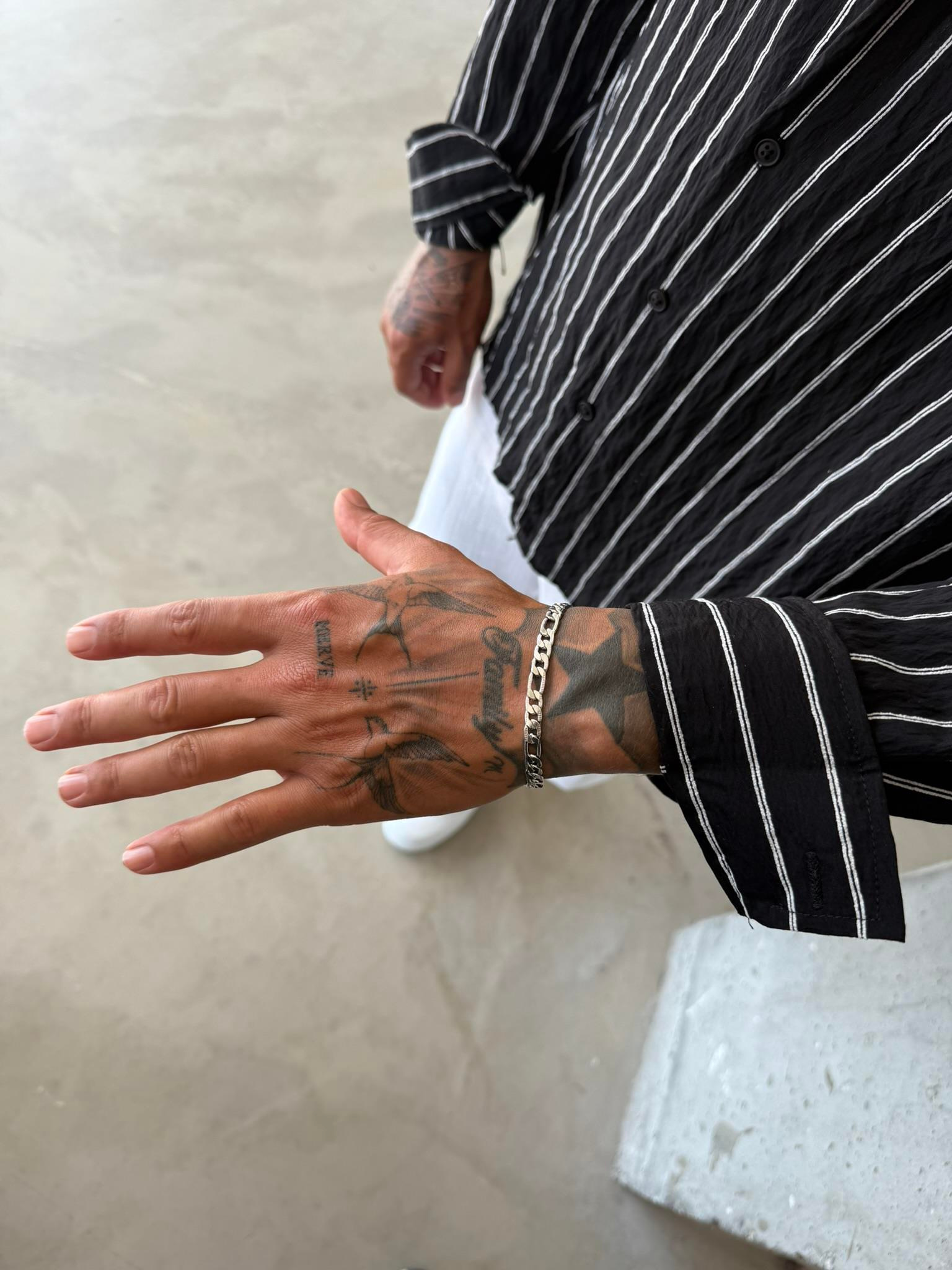 Erkek Heavy Curve Bileklik - Gümüş