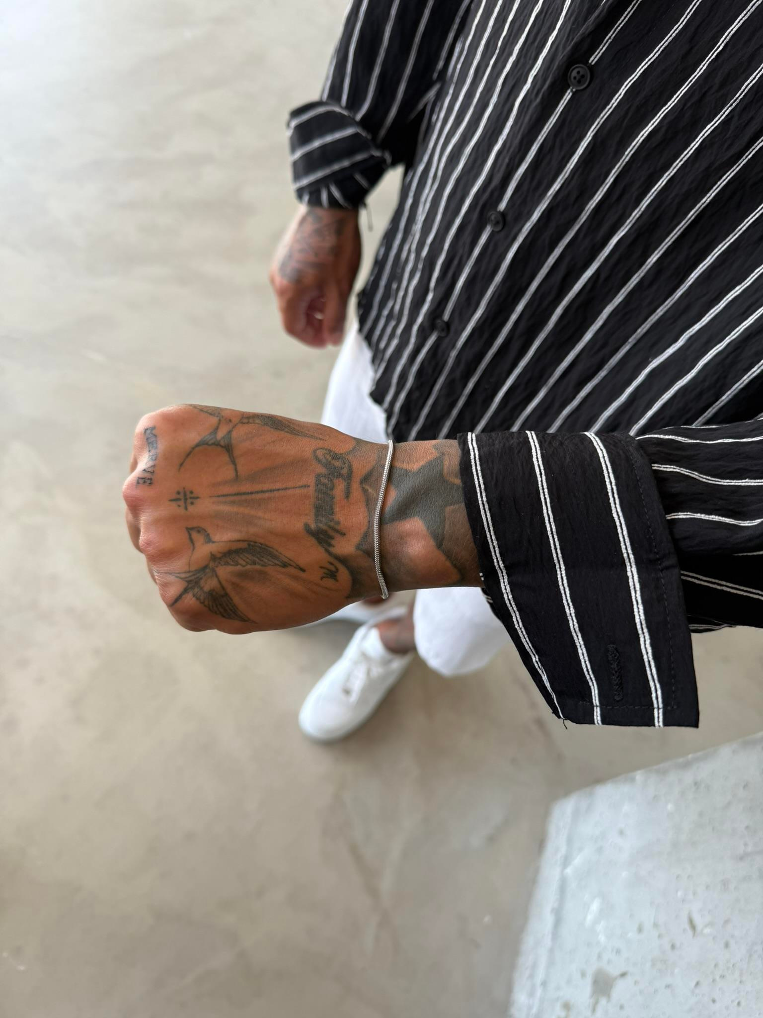 Erkek Minimal Bar Bileklik - Gümüş