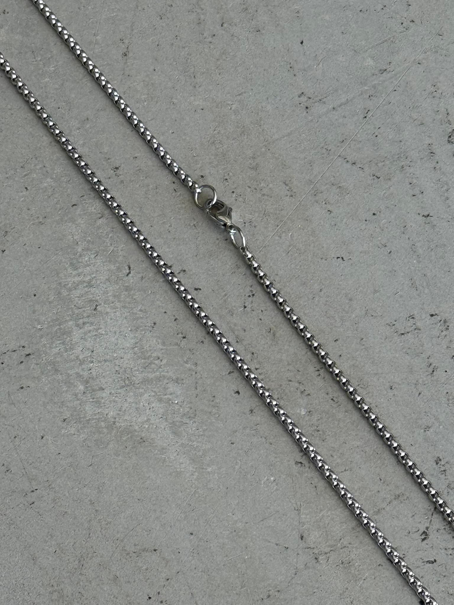 Erkek Slim Cuban Zincir Kolye - Gümüş