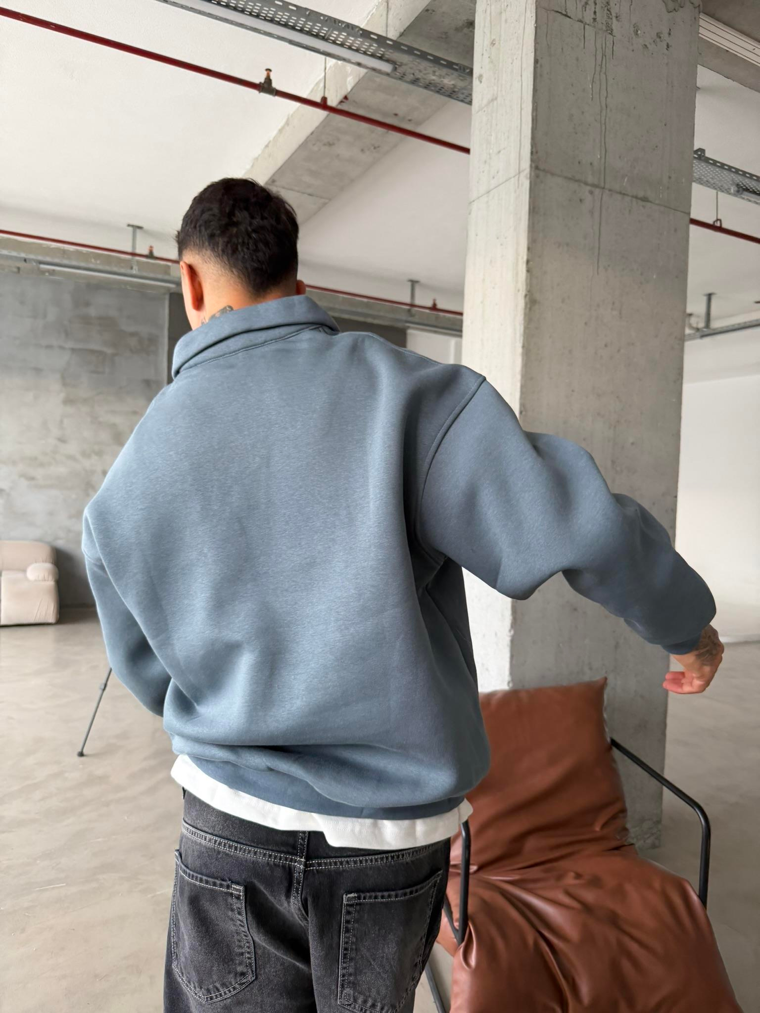 Essetıals Basic Polo Sweat - Füme