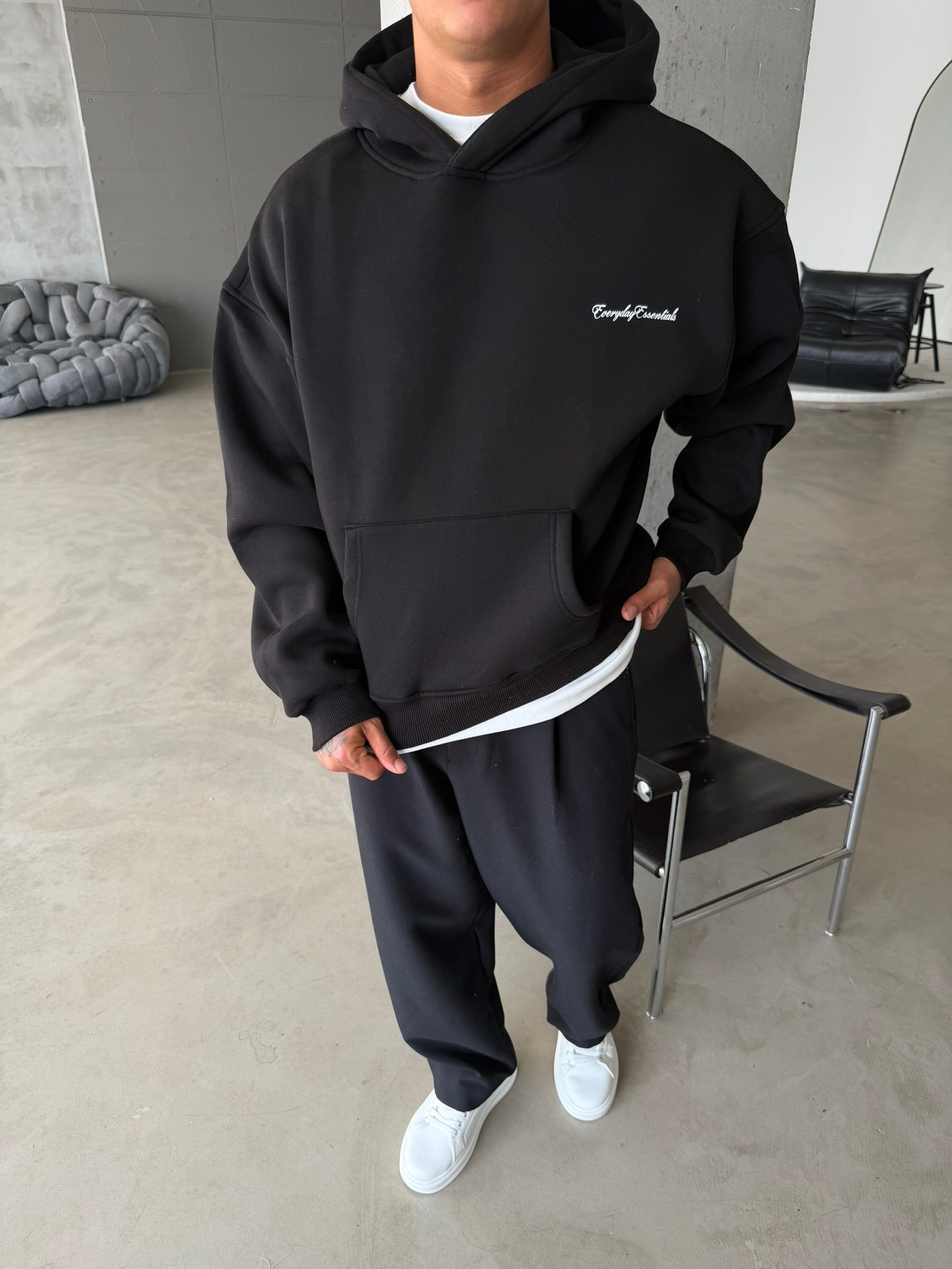 Everday Essentials Baskılı Premium Sweatshirt