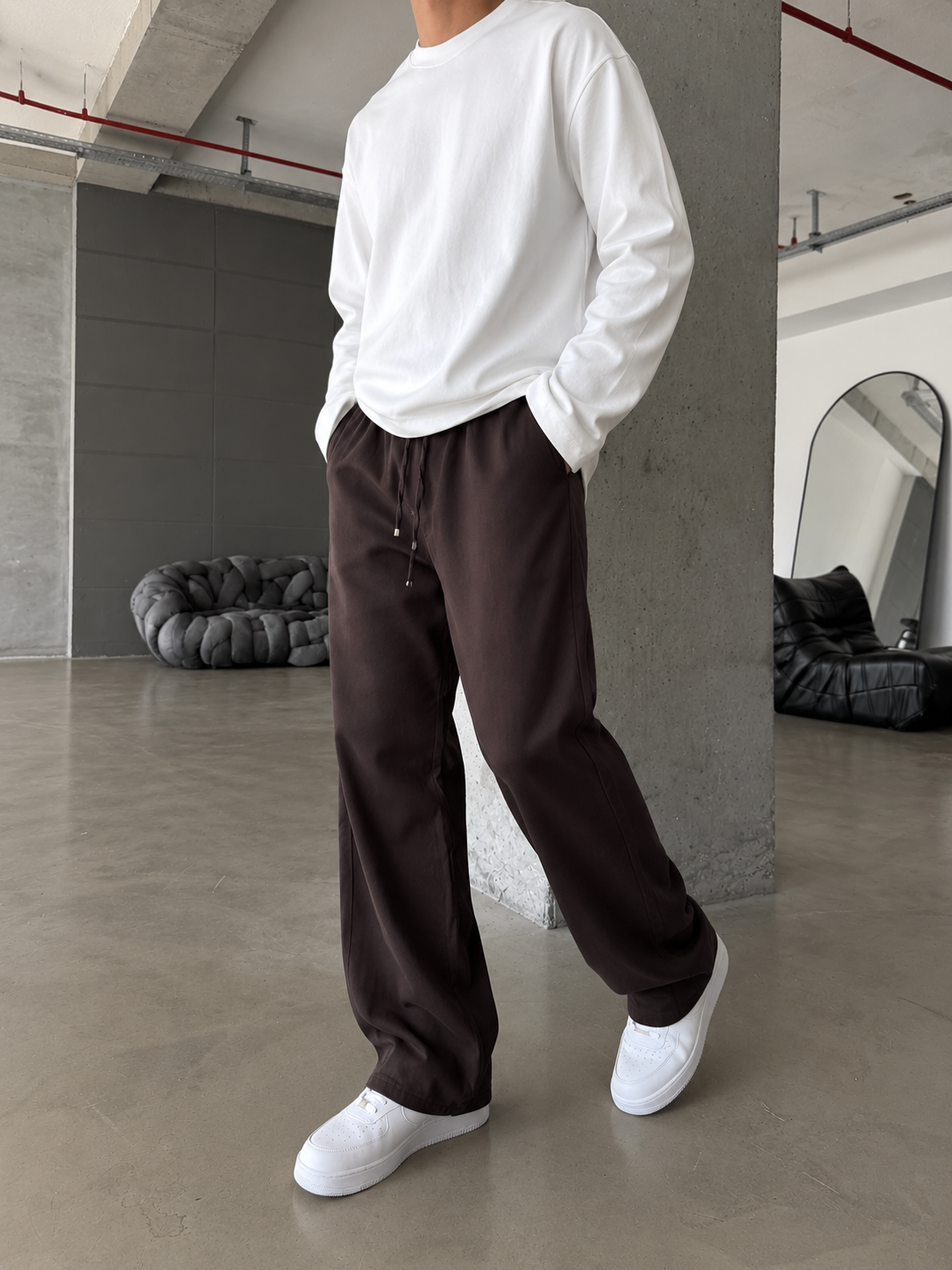 Gabardin Premium Kumaş Baggy Pantolon