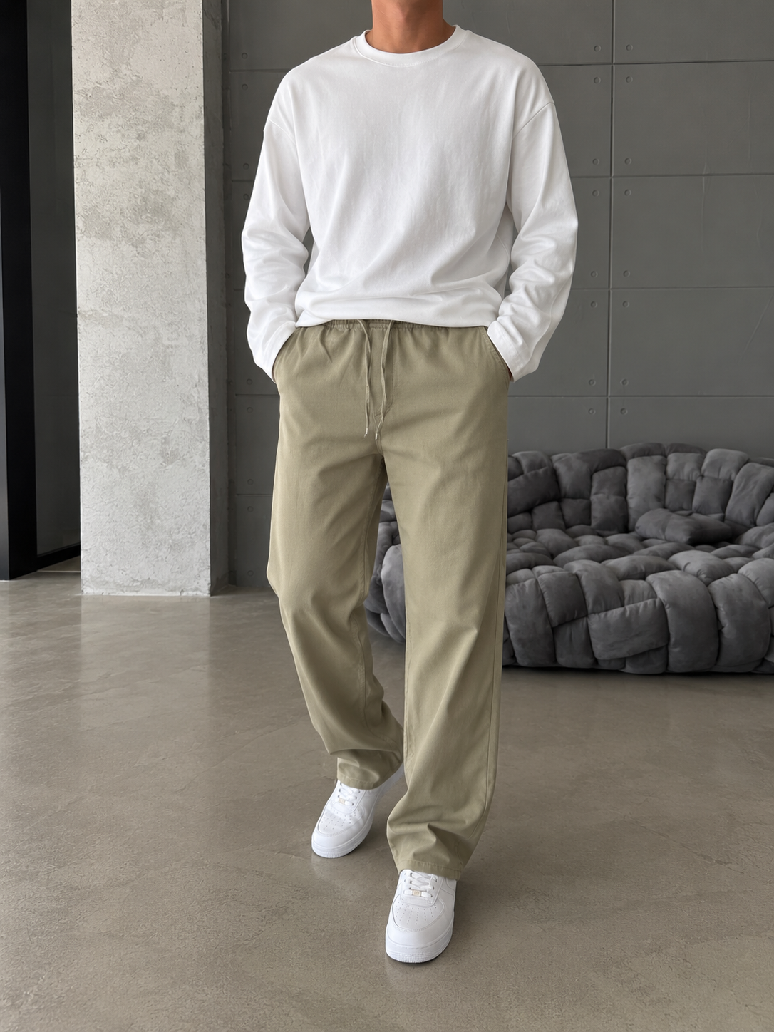 Gabardin Premium Kumaş Baggy Pantolon