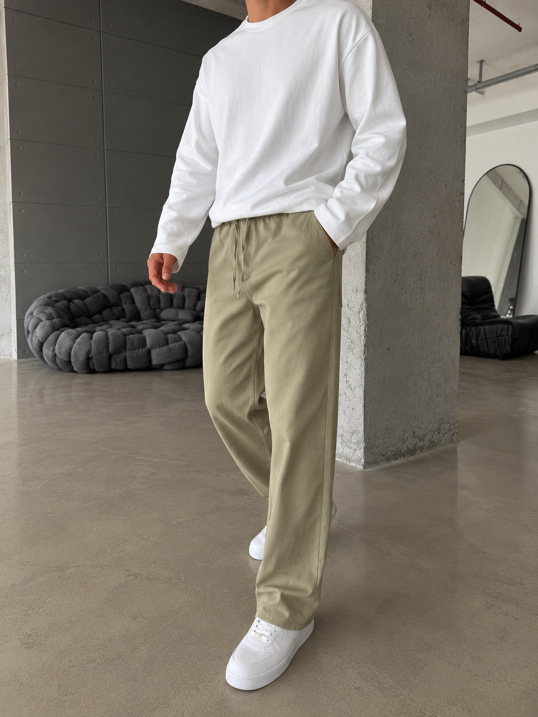 Gabardin Premium Kumaş Baggy Pantolon