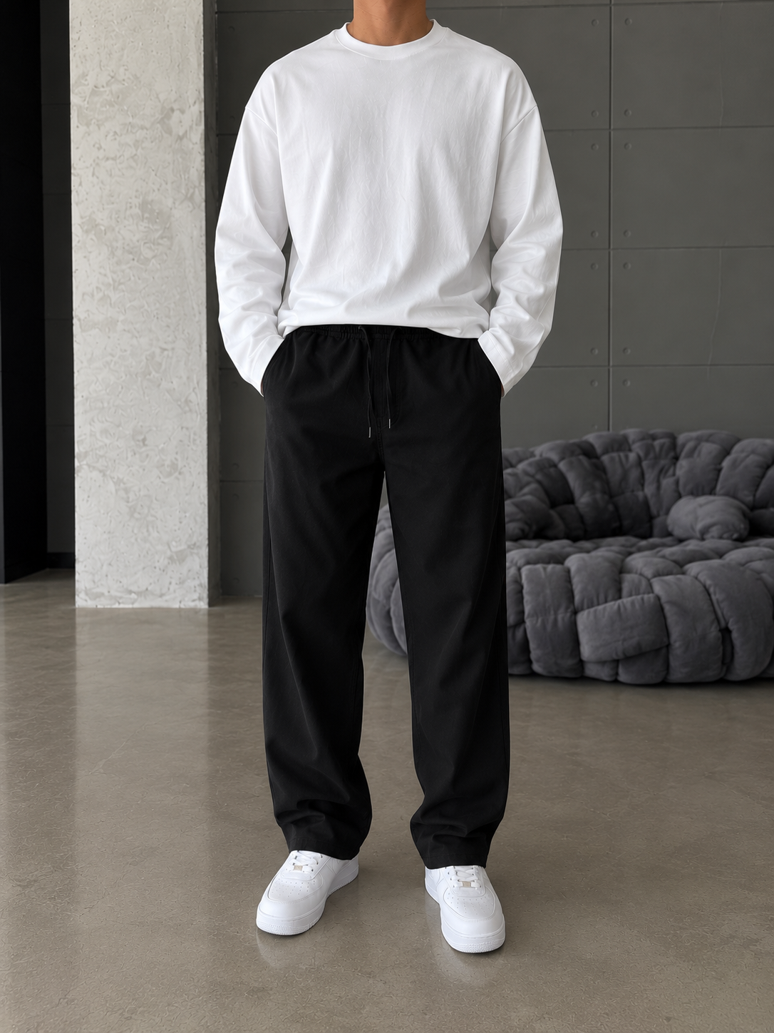 Gabardin Premium Kumaş Baggy Pantolon