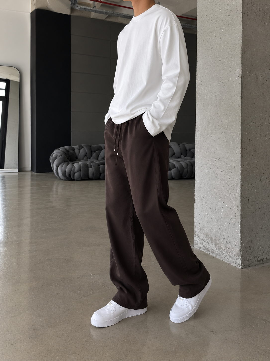 Gabardin Premium Kumaş Baggy Pantolon