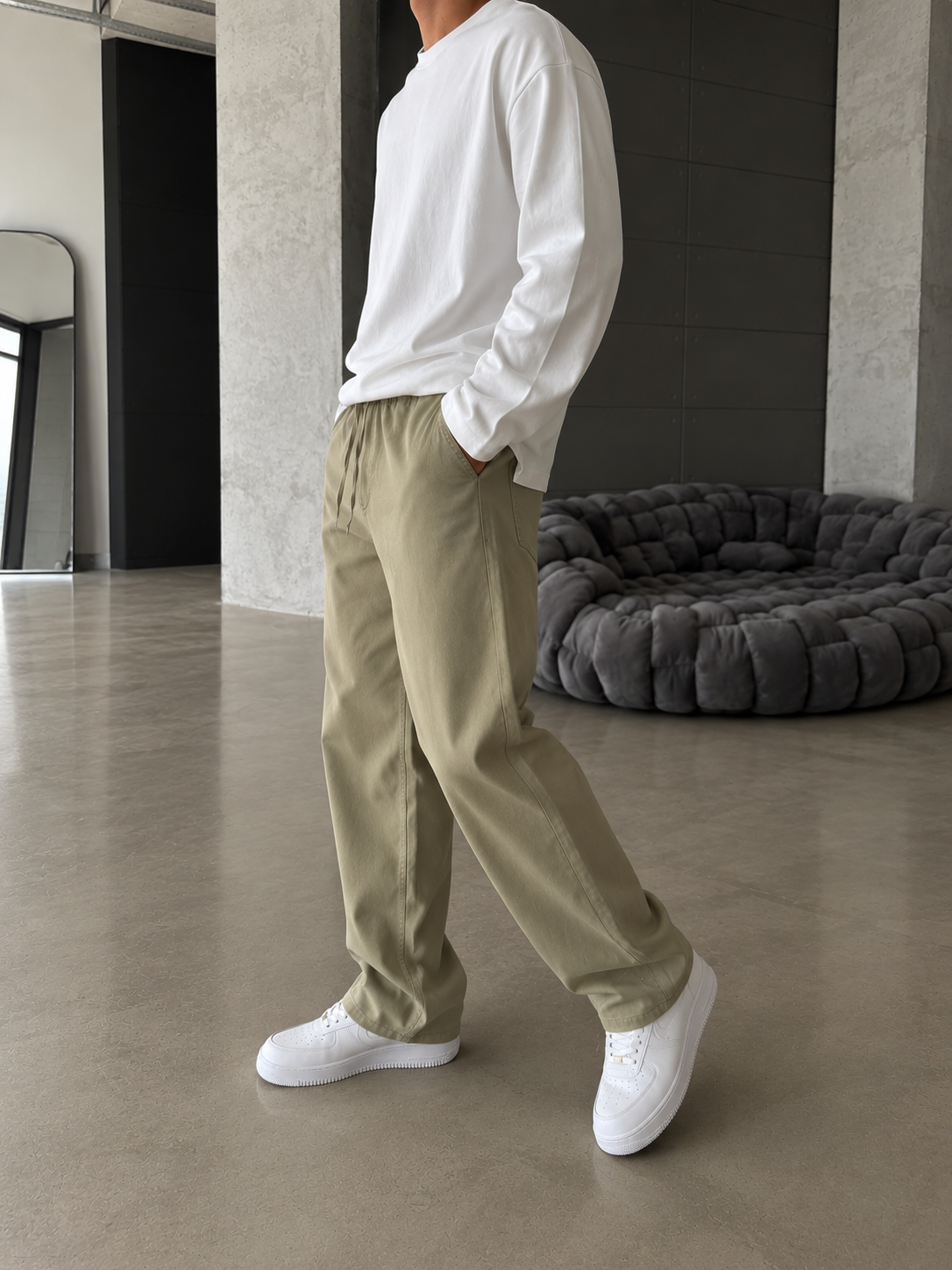 Gabardin Premium Kumaş Baggy Pantolon