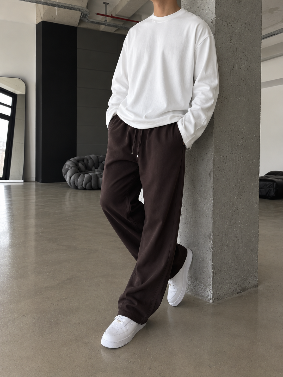 Gabardin Premium Kumaş Baggy Pantolon