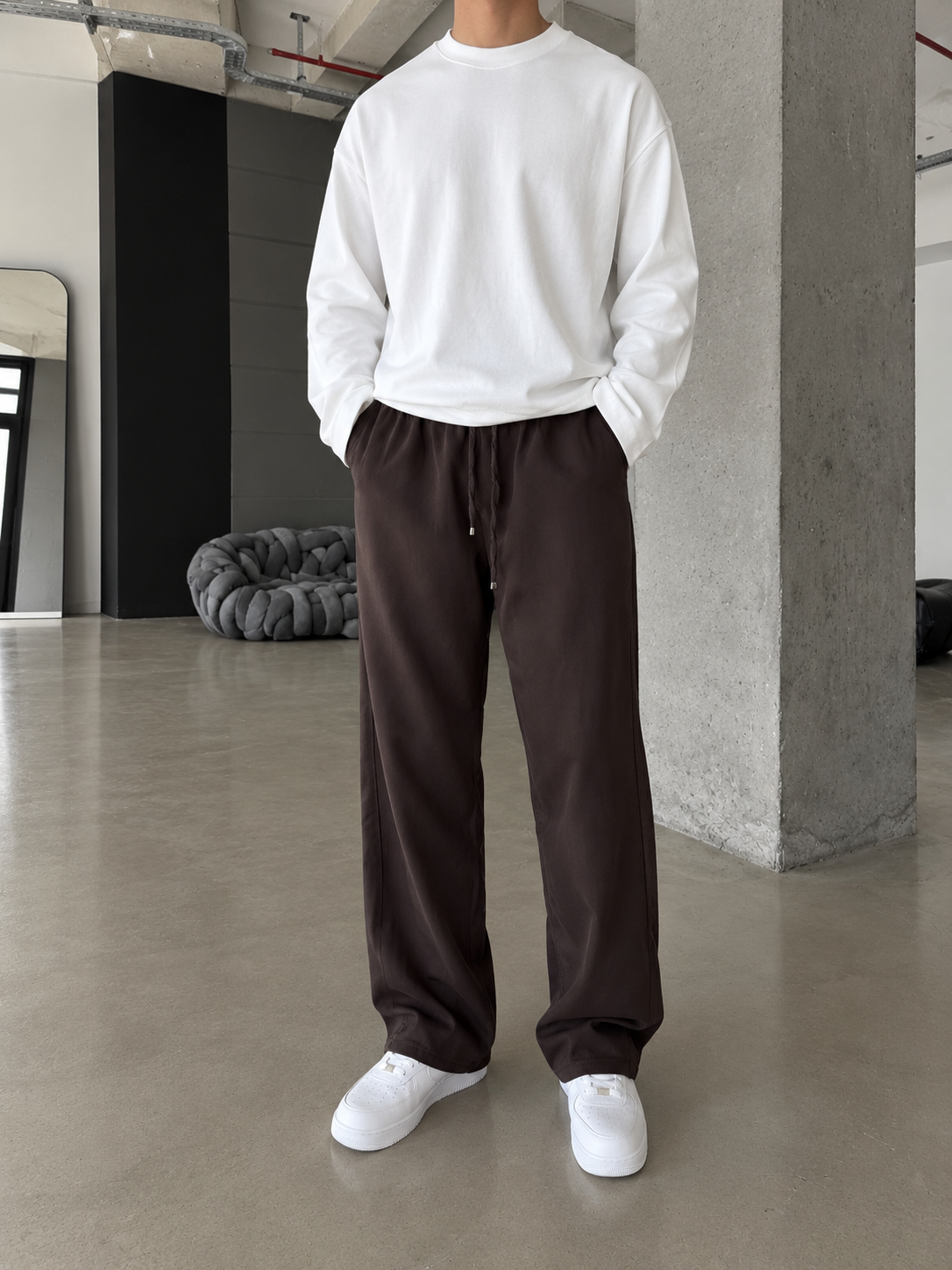 Gabardin Premium Kumaş Baggy Pantolon