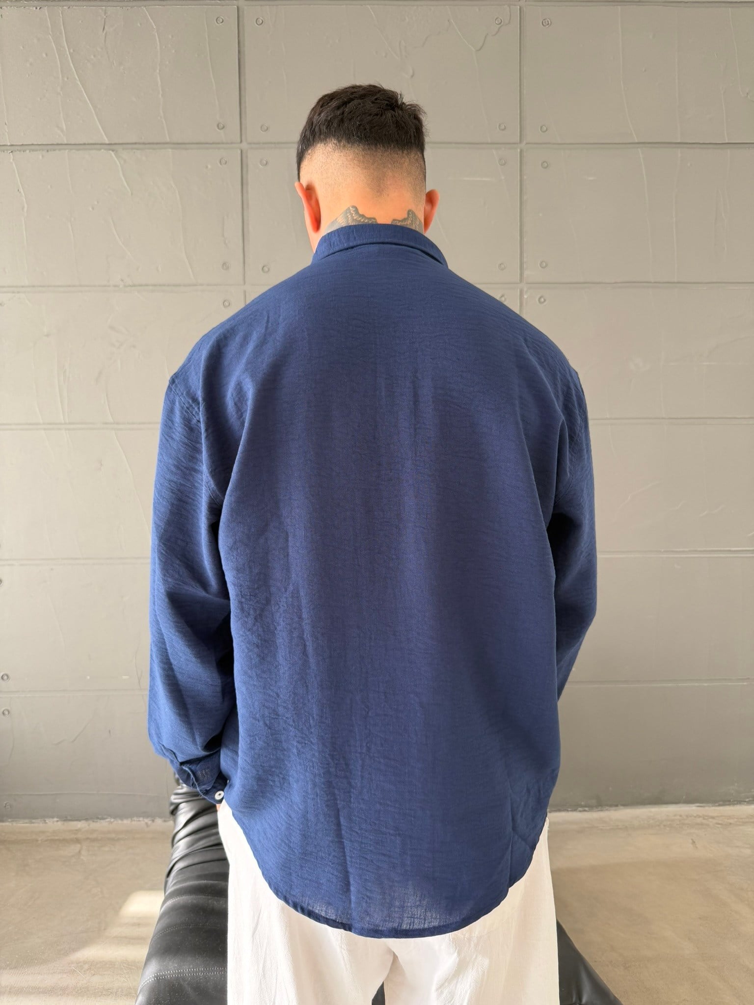 Gobis Basic Keten Gömlek - Lacivert