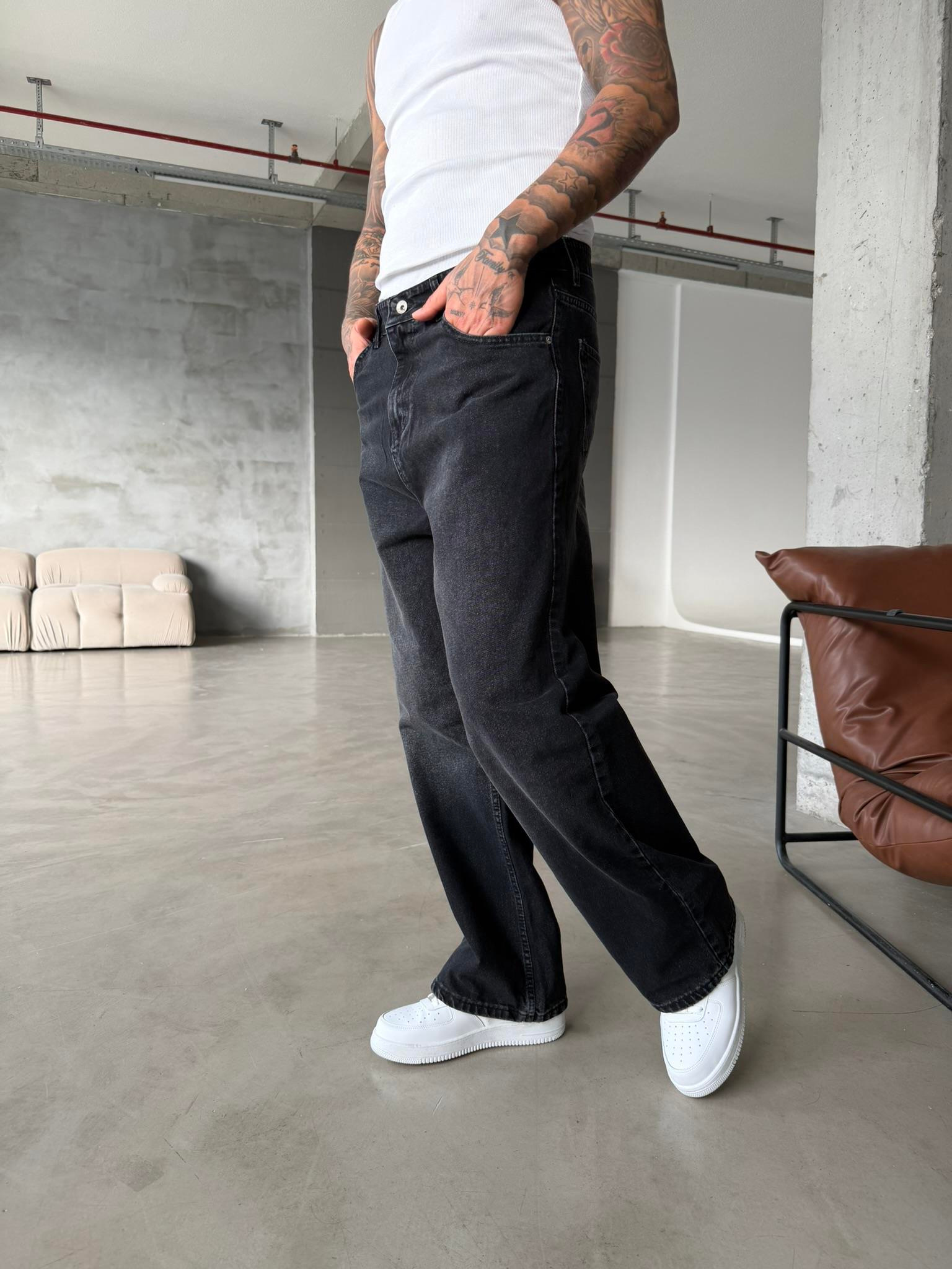 Gold Line Baggy Pantolon - Antrasit