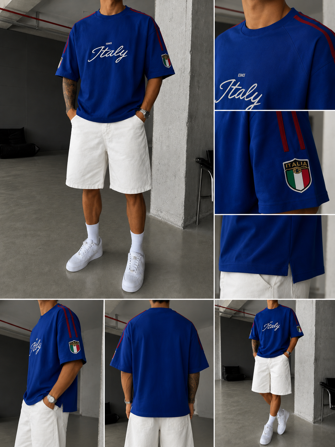 Italy Crest Oversize T-Shirt 