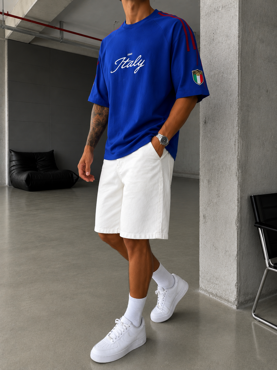 Italy Crest Oversize T-Shirt 