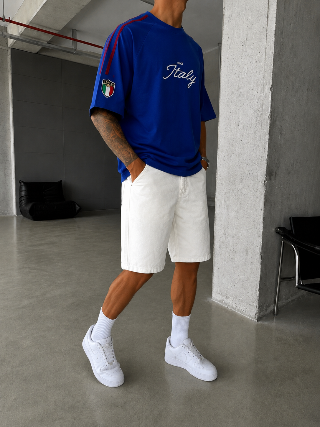 Italy Crest Oversize T-Shirt 