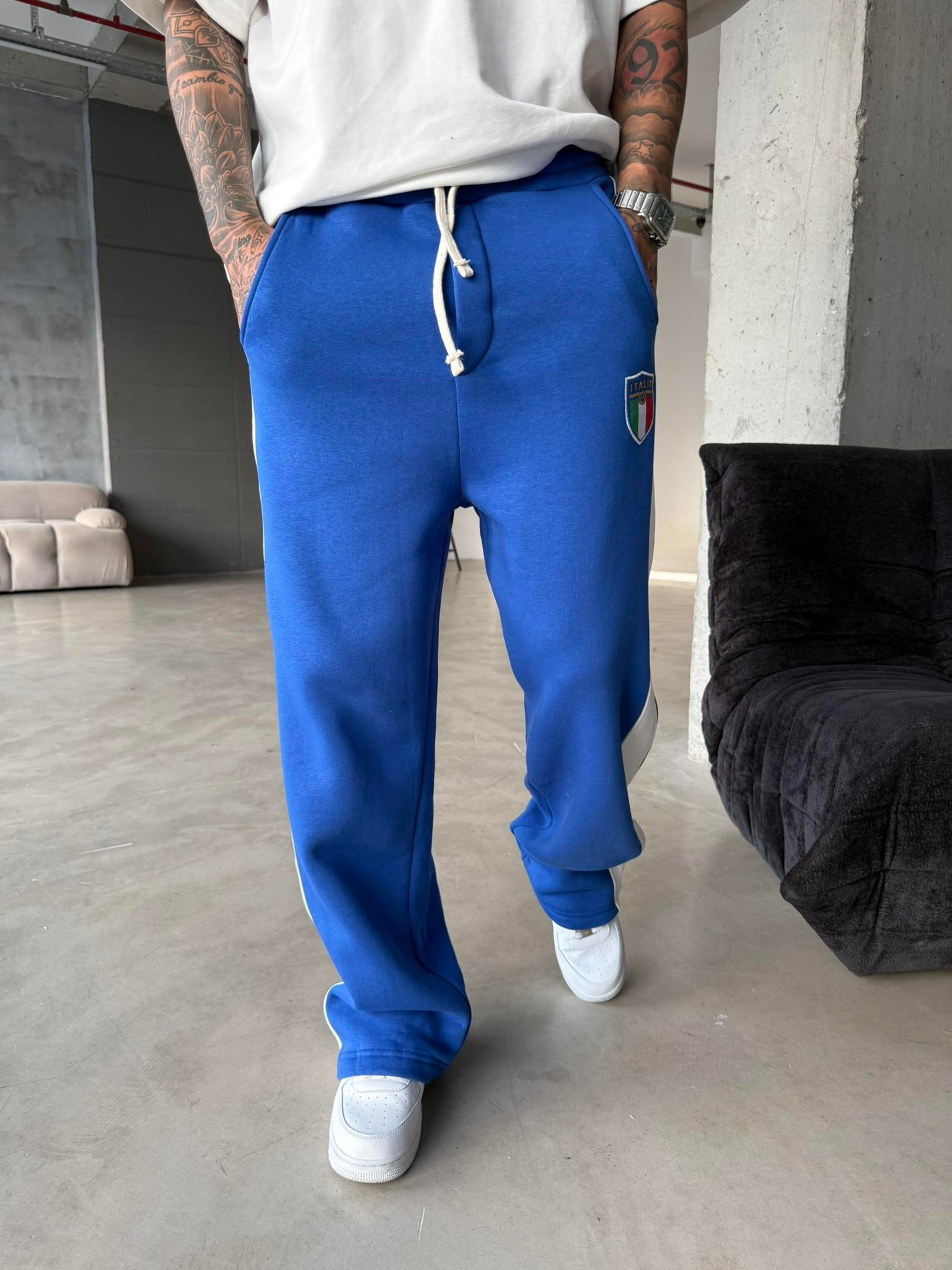 İtaly Premium Baggy Eşofman - Mavi