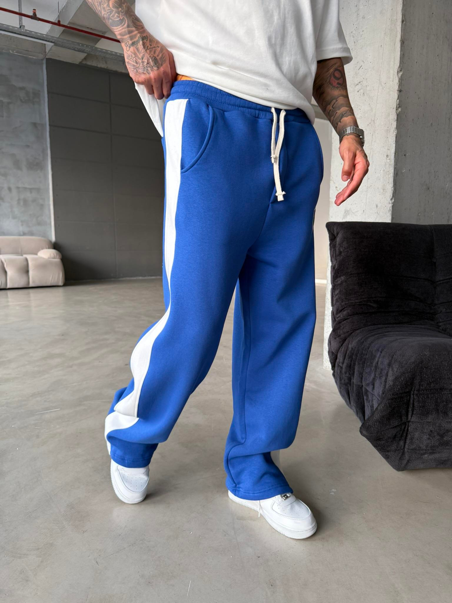 İtaly Premium Baggy Eşofman - Mavi