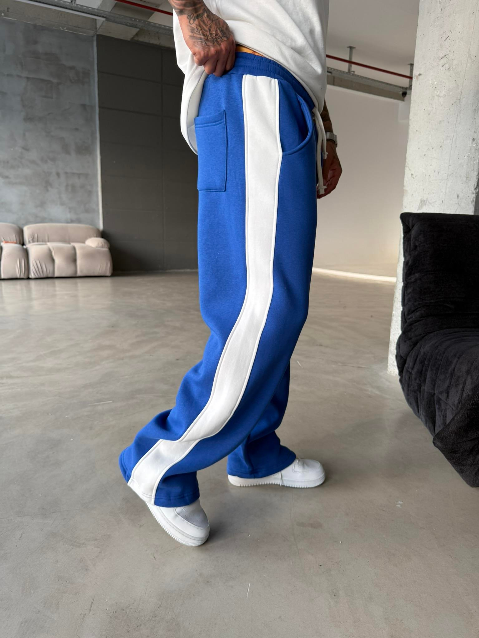 İtaly Premium Baggy Eşofman - Mavi