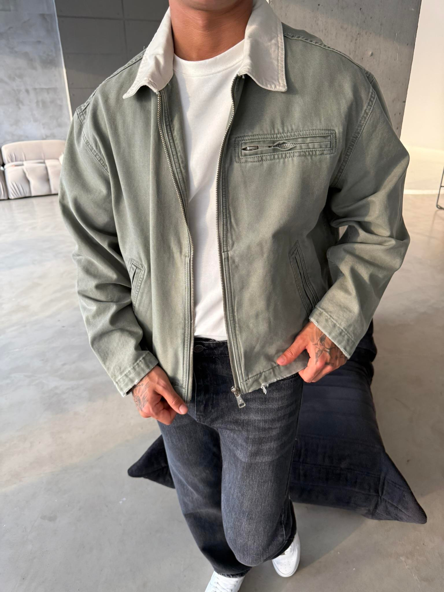 Konstrat Yaka Teknik Ceket - Haki