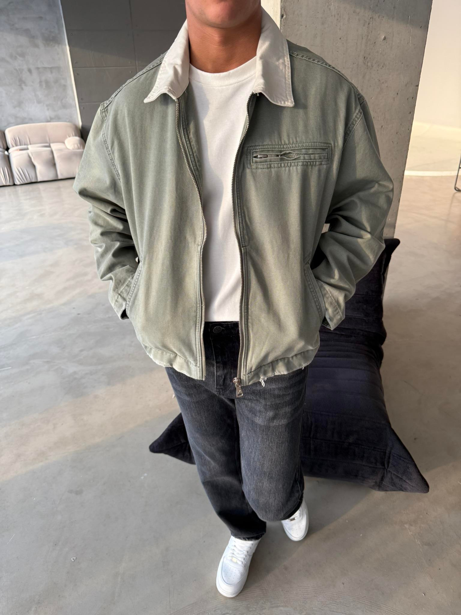 Konstrat Yaka Teknik Ceket - Haki