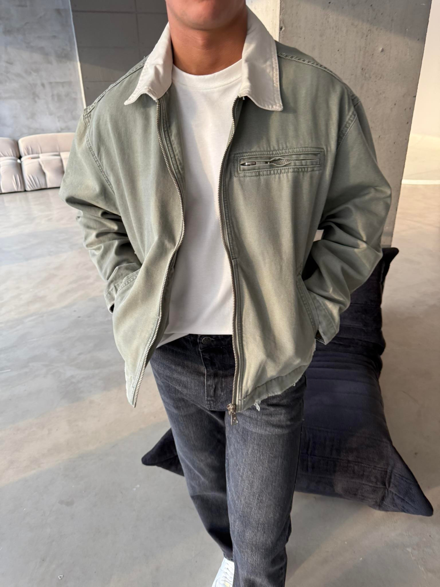 Konstrat Yaka Teknik Ceket - Haki