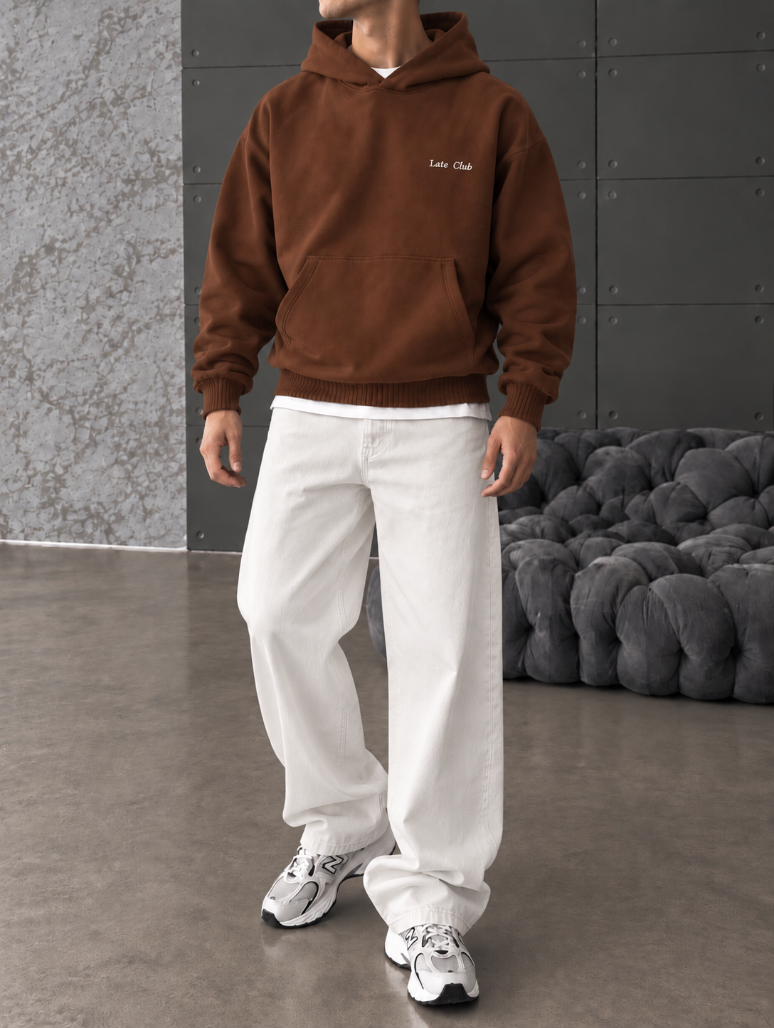 Late Club Nakışlı Premium Hoddie